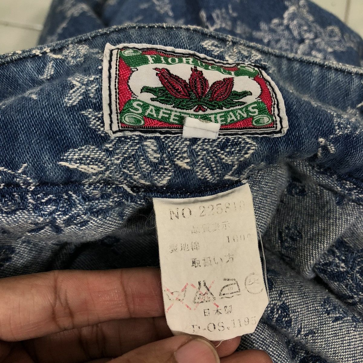 Hysteric Glamour 🔥VINTAGE INDIGO BLUE BLUE JAPAN SKIRT FIORUCCI OVERPRINT Size 26" / US 2 / IT 38 - 12 Thumbnail