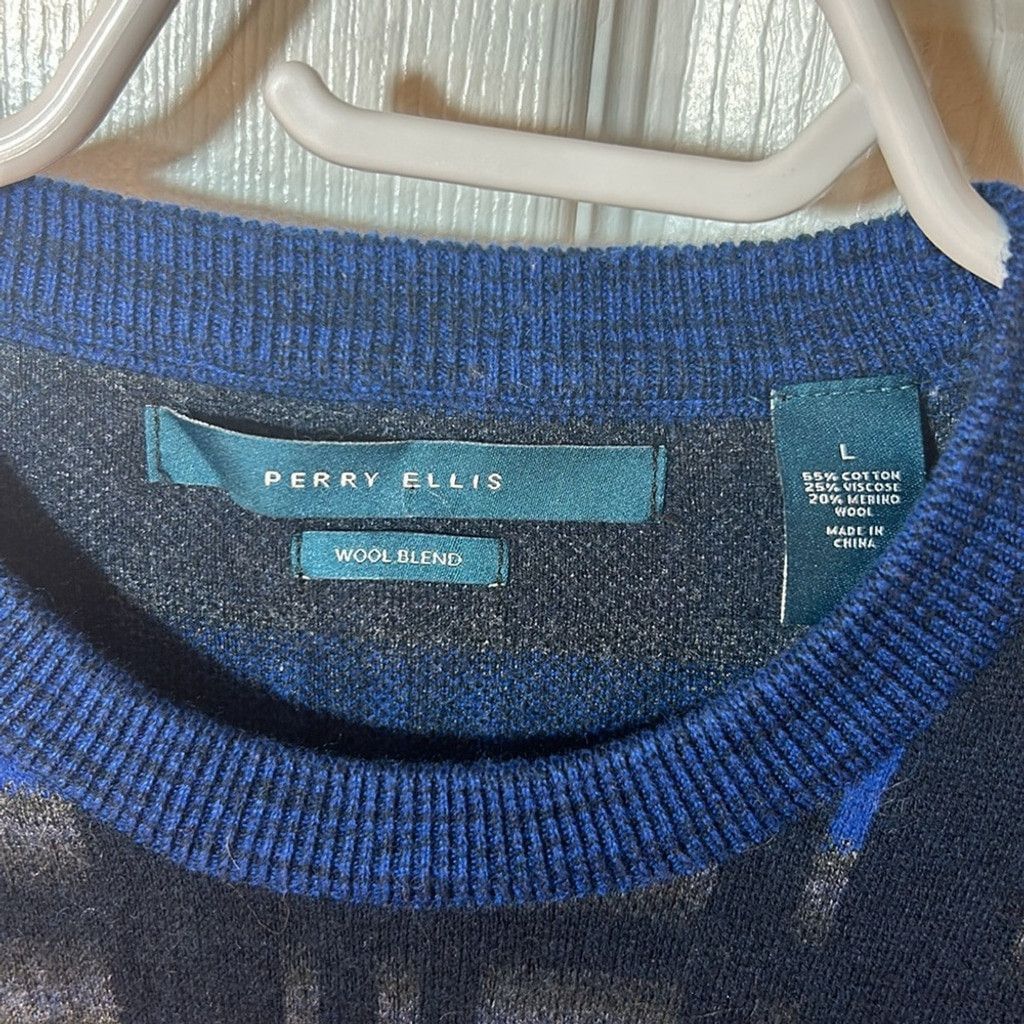 Perry Ellis Size L men’s Perry Ellis wool blend crewneck sweater Size US L / EU 52-54 / 3 - 2 Thumbnail