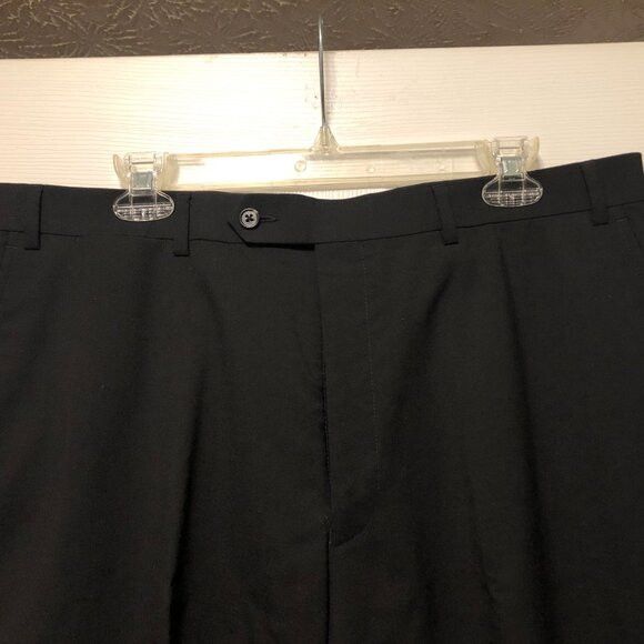 Hart Schaffner Marx hart Schaffner Marx men's black 98%wool dress pants 36/25 Size 36S - 2 Thumbnail