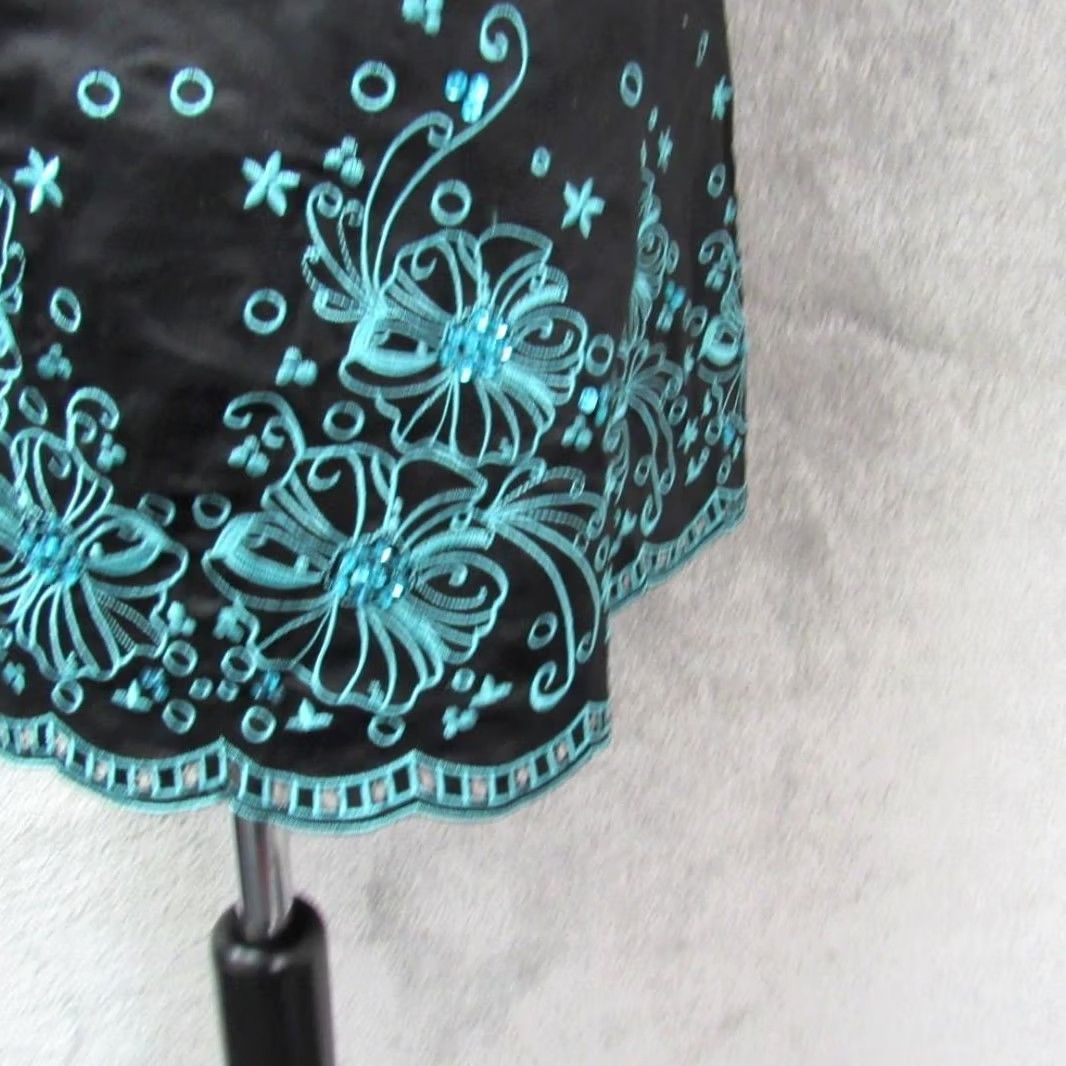 Vintage WOMENS JANE NORMAN EMBELISHED TRAPEZE DRESS SIZE 8 Size M / US 6-8 / IT 42-44 - 3 Thumbnail