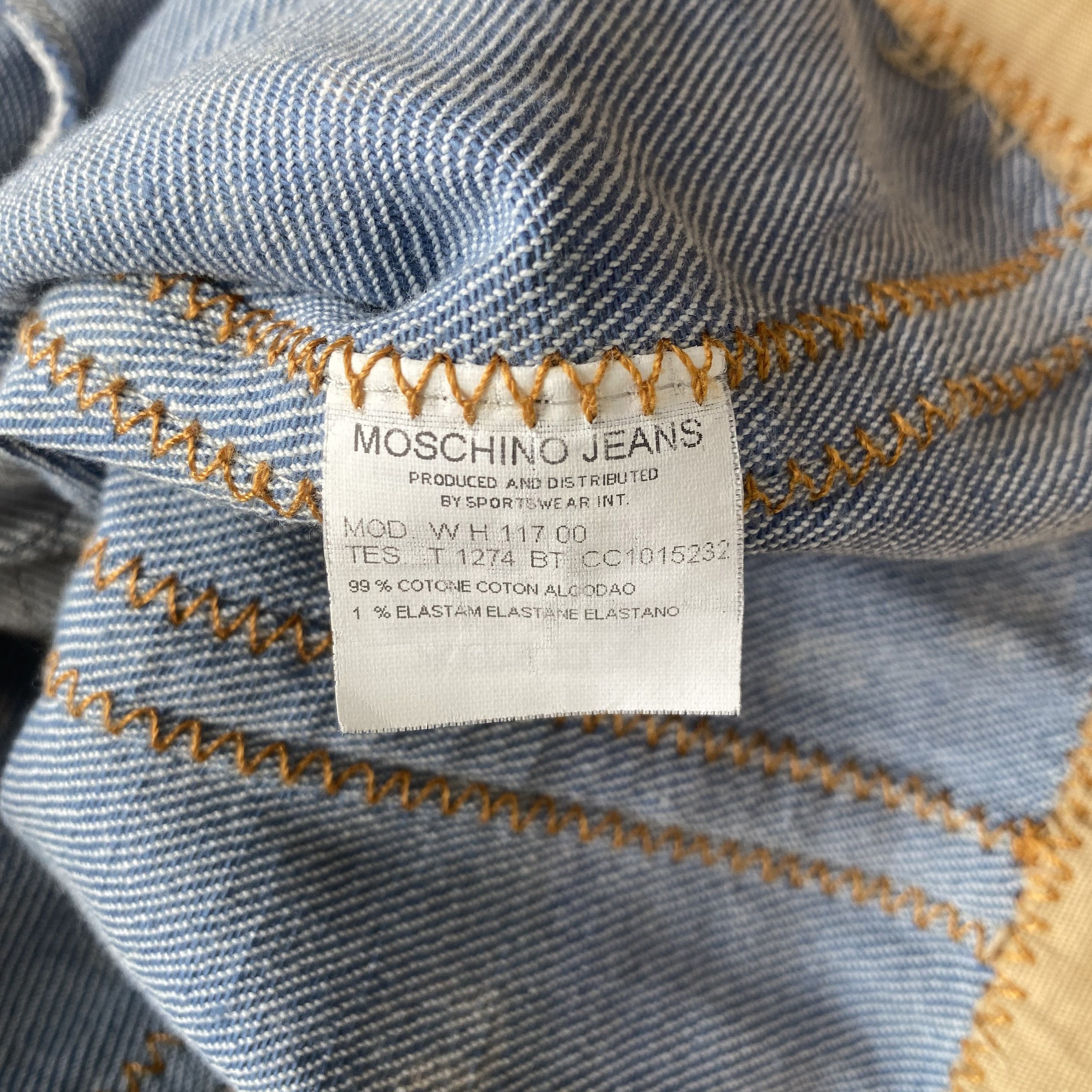 Vintage MOSCHINO Jeans Vintage Light Blue Brown Floral Prints Jacket Size M / US 6-8 / IT 42-44 - 9 Preview
