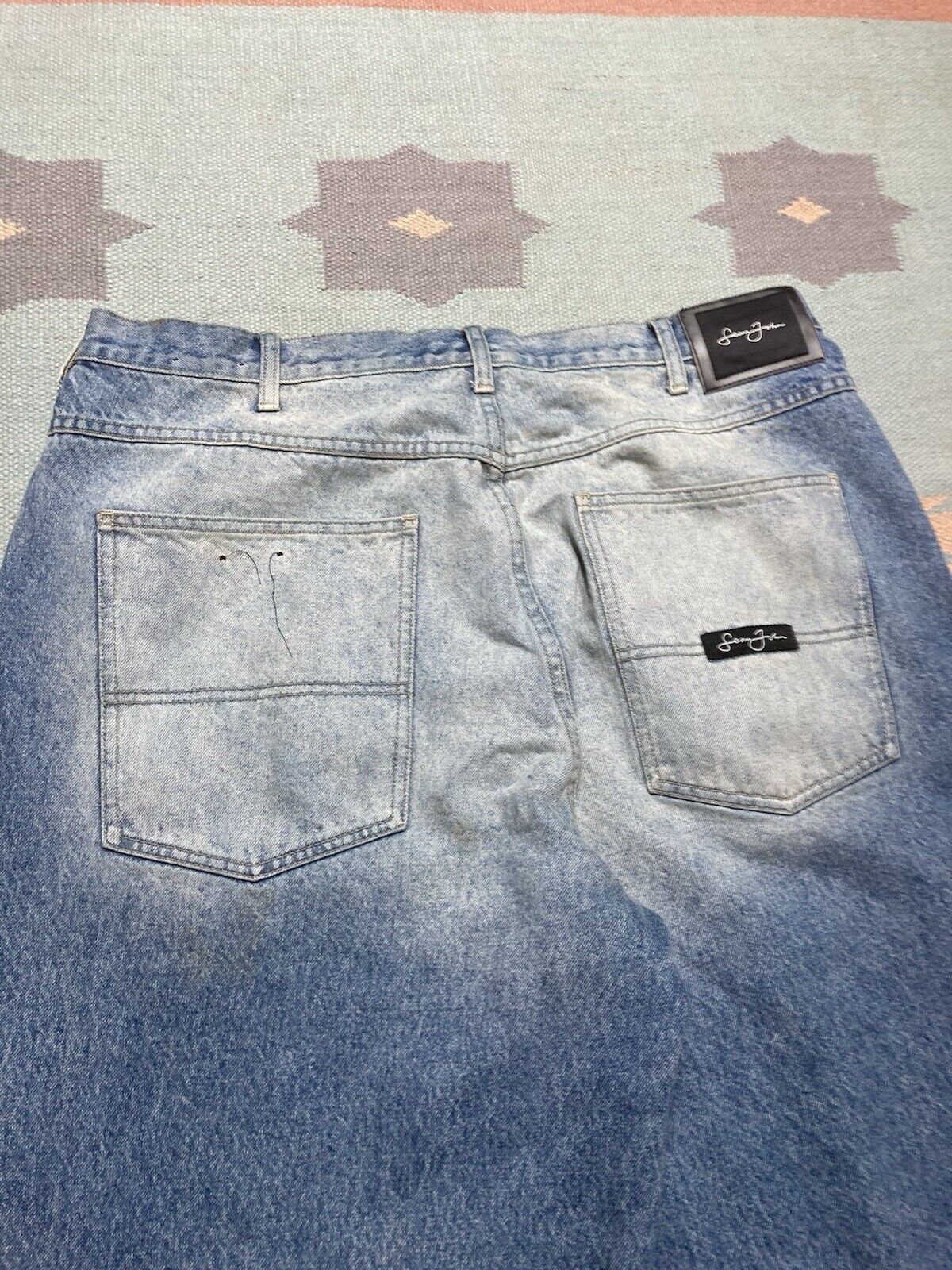 Sean John × Vintage y2k baggy jeans Sean John faded southpole wide skater 38x33 Size US 38 / EU 54 - 3 Thumbnail