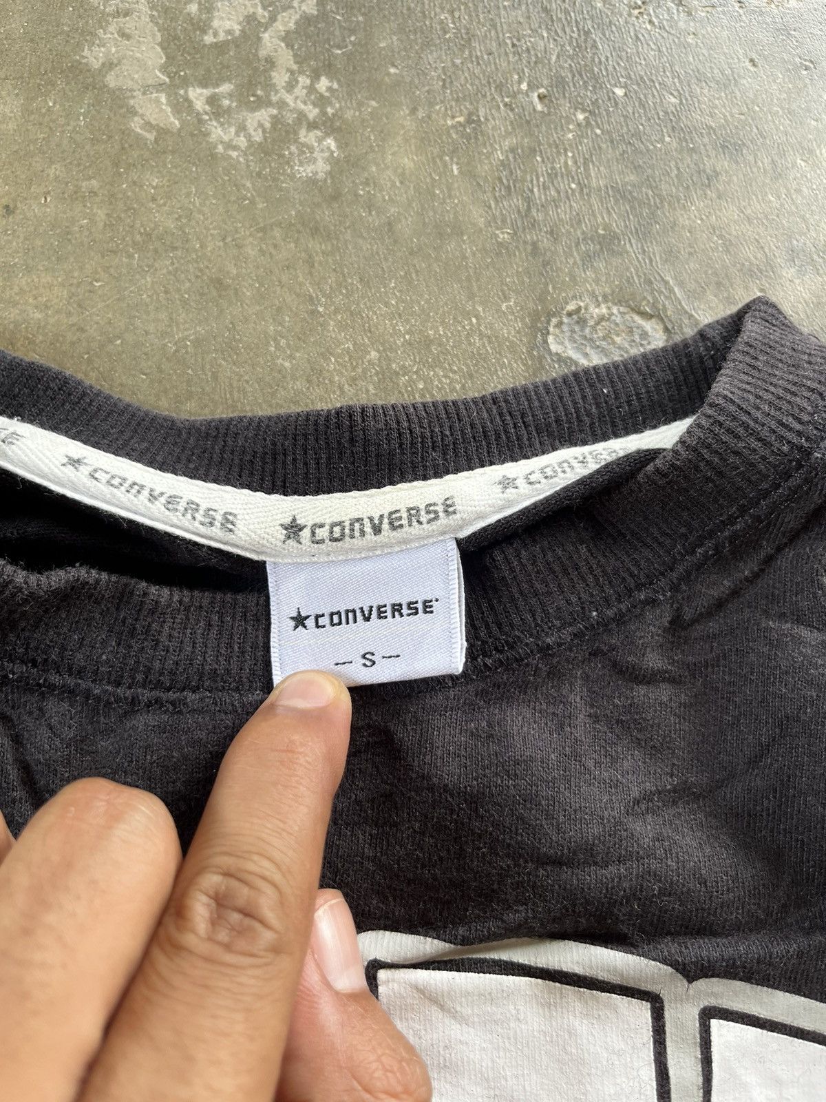 Converse × Vintage ⚡️STEALS⚡️Vintage Converse Big Logo Baggy Sweetshirts Size US S / EU 44-46 / 1 - 3 Thumbnail