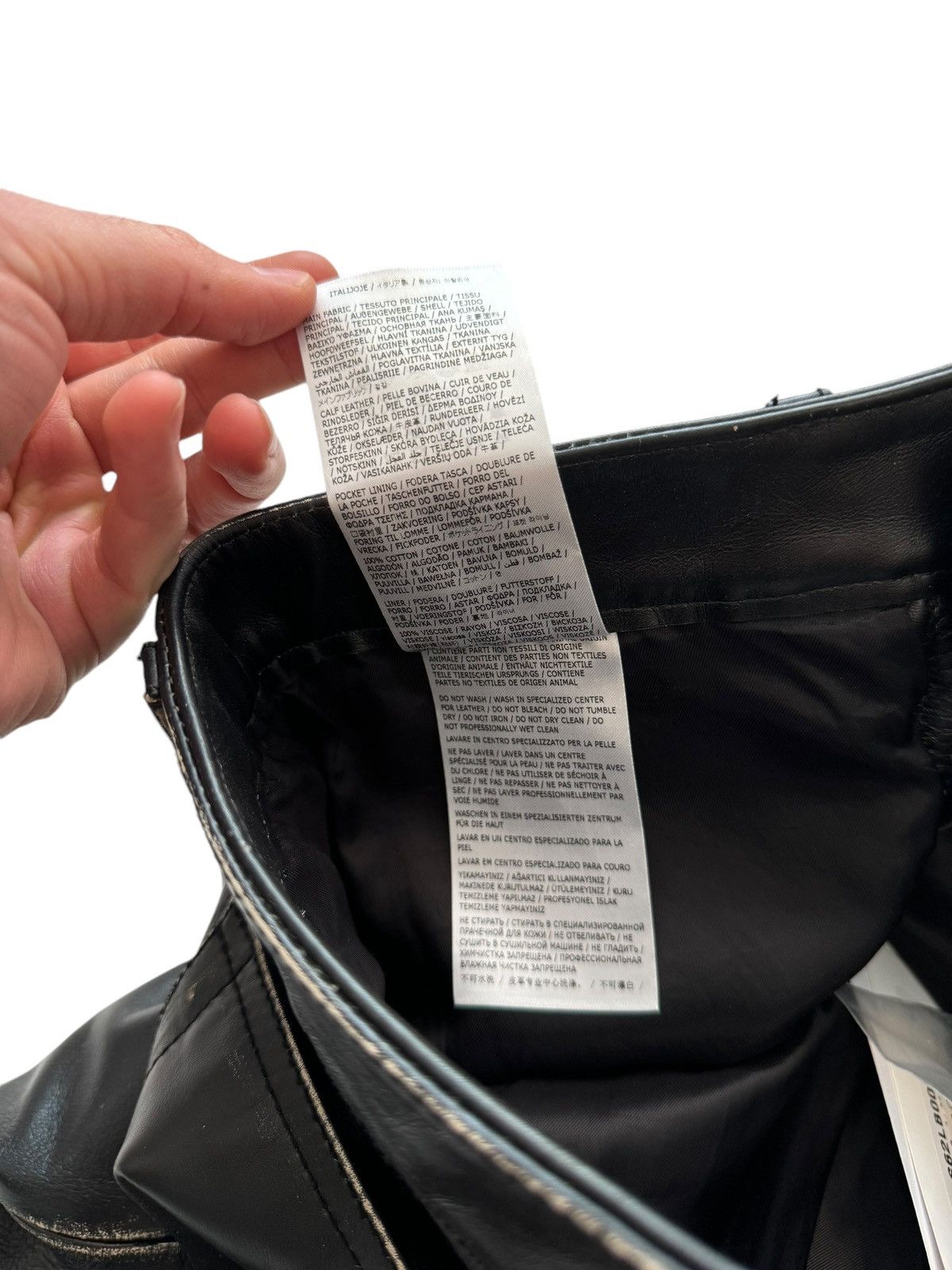 Maison Margiela $1475 Reconstructed Patchwork Leather Pant Size 26" / US 2 / IT 38 - 13 Thumbnail