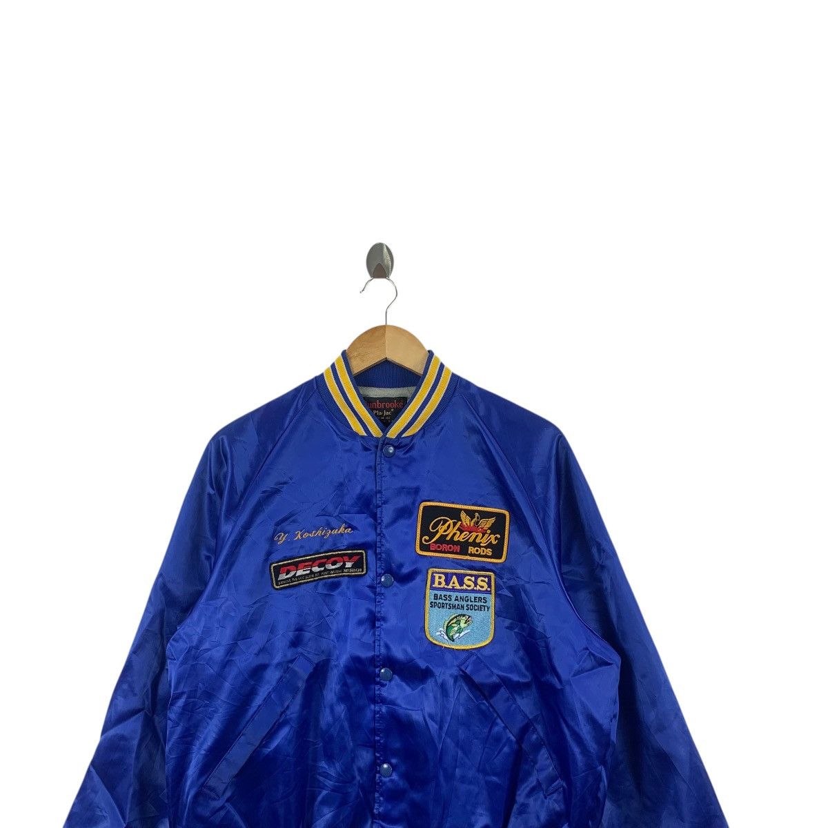 Phenix Vintage PHENIX BORON RODS Fishing Bass Patch Varsity Jacket Size US M / EU 48-50 / 2 - 2 Thumbnail