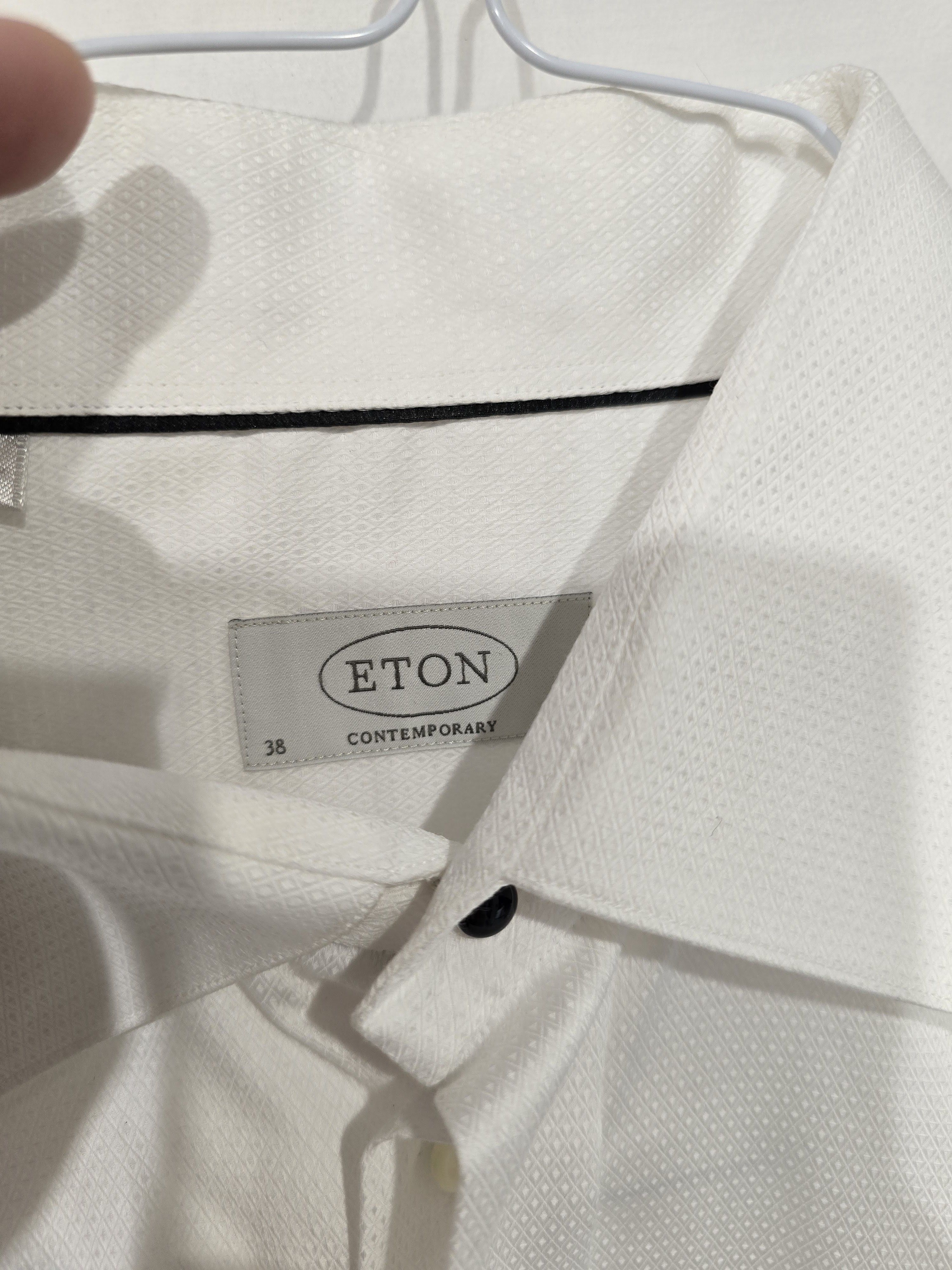 Eton Eton White Dress Shirt Size US M / EU 48-50 / 2 - 2 Thumbnail