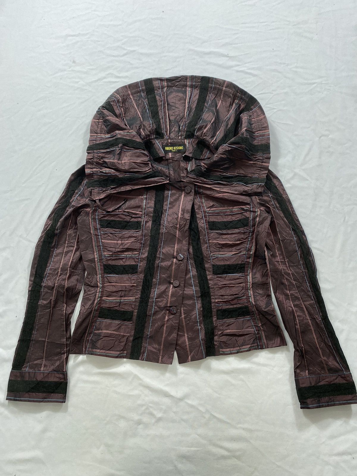Hiroko Koshino Homme Hiroko Koshino Button Shirt Japanese lgb style Size US M / EU 48-50 / 2 - 2 Thumbnail