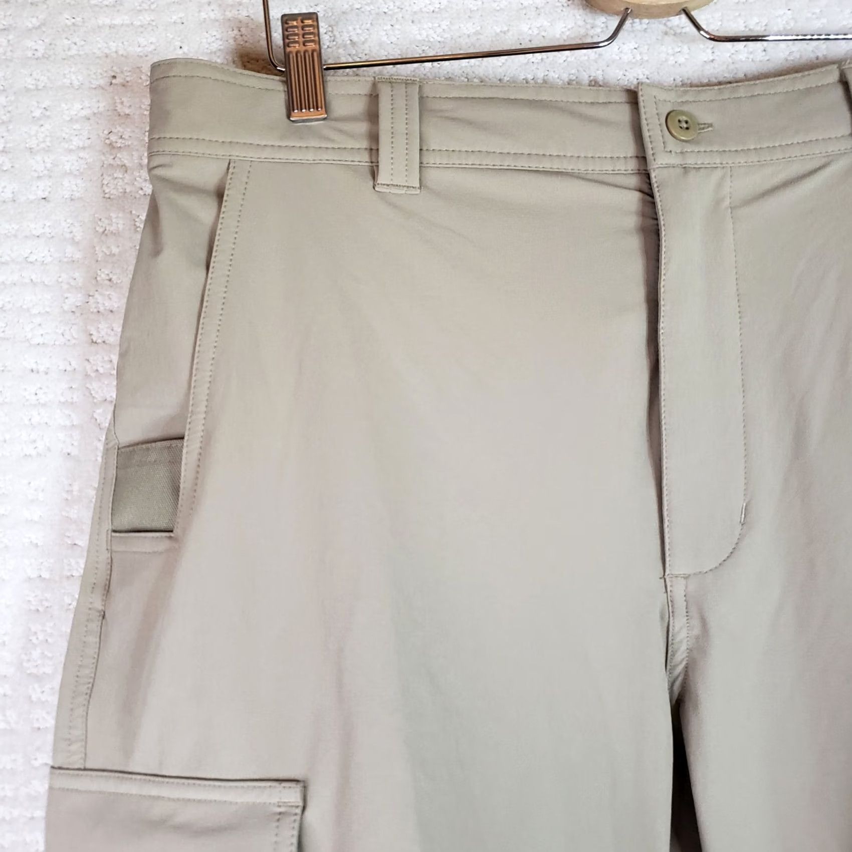 Vintage Stryker Convertible Pants Men 36x34 Khaki Beige Nylon Spandex Fishing Cargo Convertible Pockets Regular Straight 36 Waist Mens Size US 36 / EU 52 - 6 Thumbnail