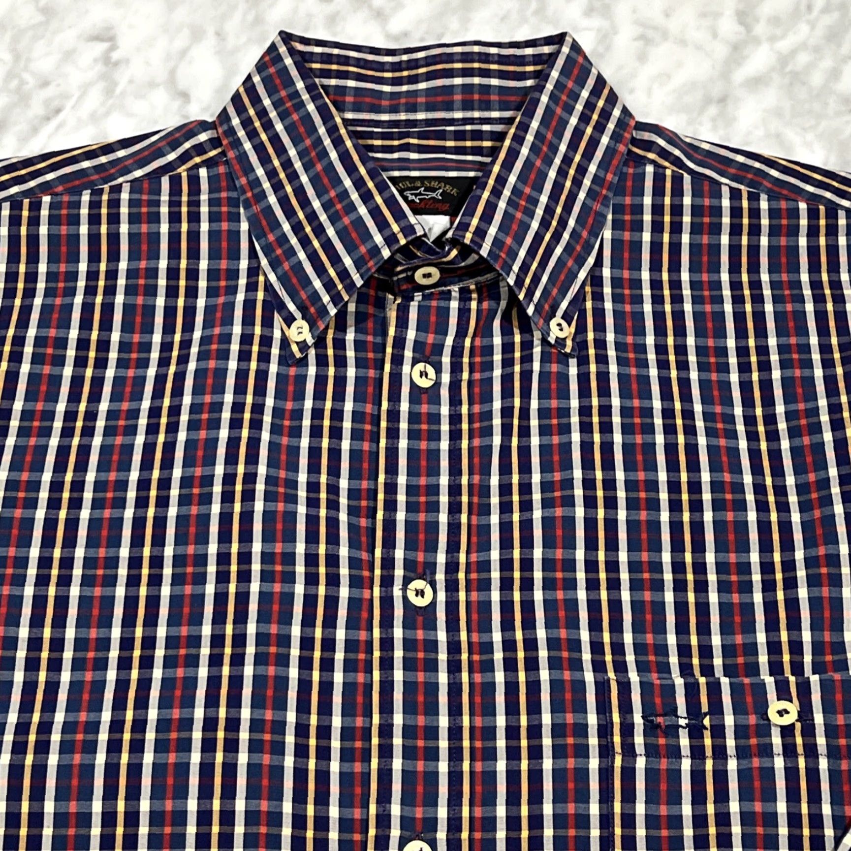 Paul & Shark Paul & Shark Yatching Shirt Men Size 44 Button-Down Long Sleeve Multicolor Plaid Casual Business Travel Size US XXL / EU 58 / 5 - 2 Thumbnail