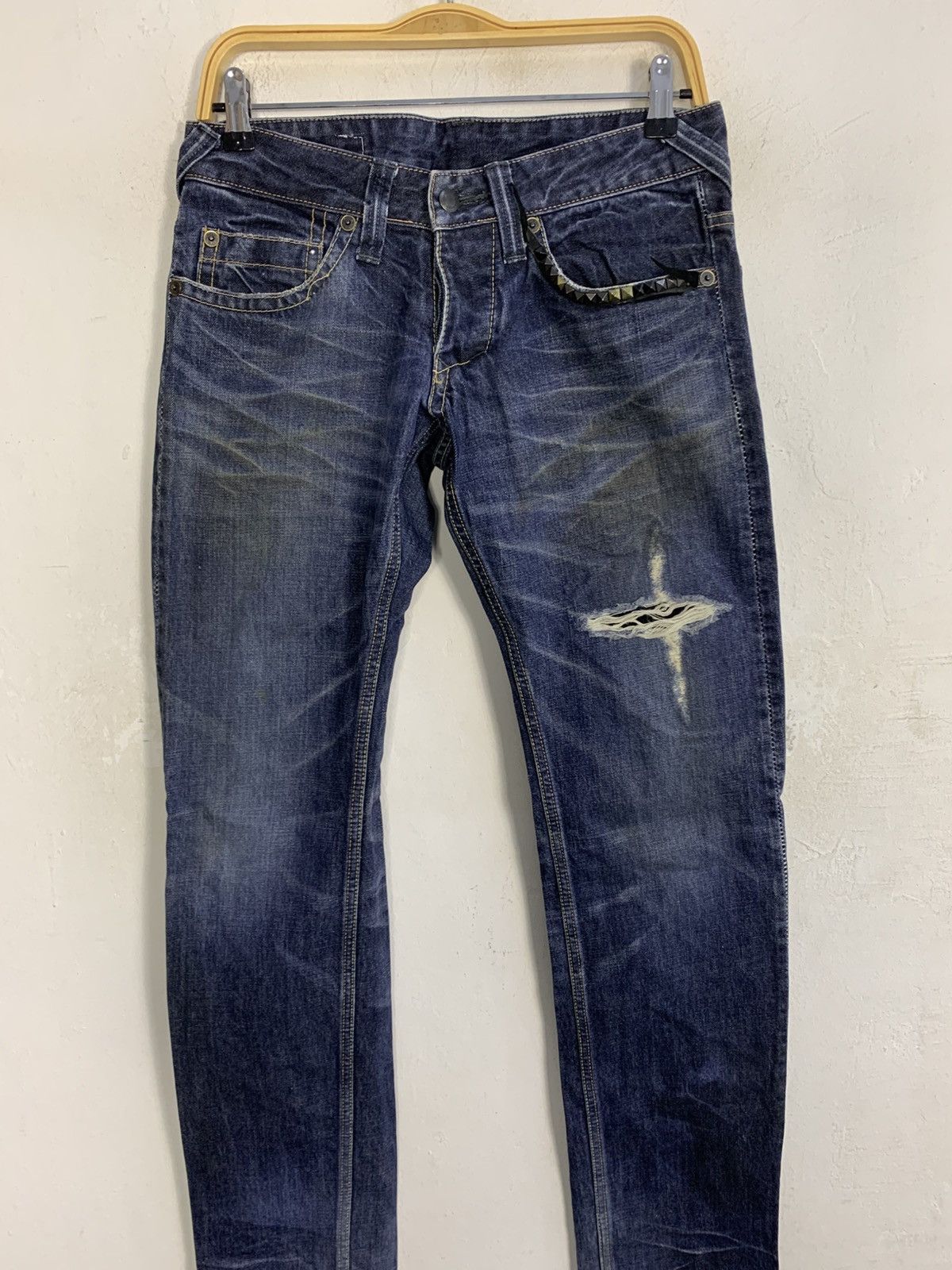 FranCisT MOR.K.S FranCisT. MOR.K.S Japan Horse Leather Indigo Denim Jeans Size US 30 / EU 46 - 3 Thumbnail