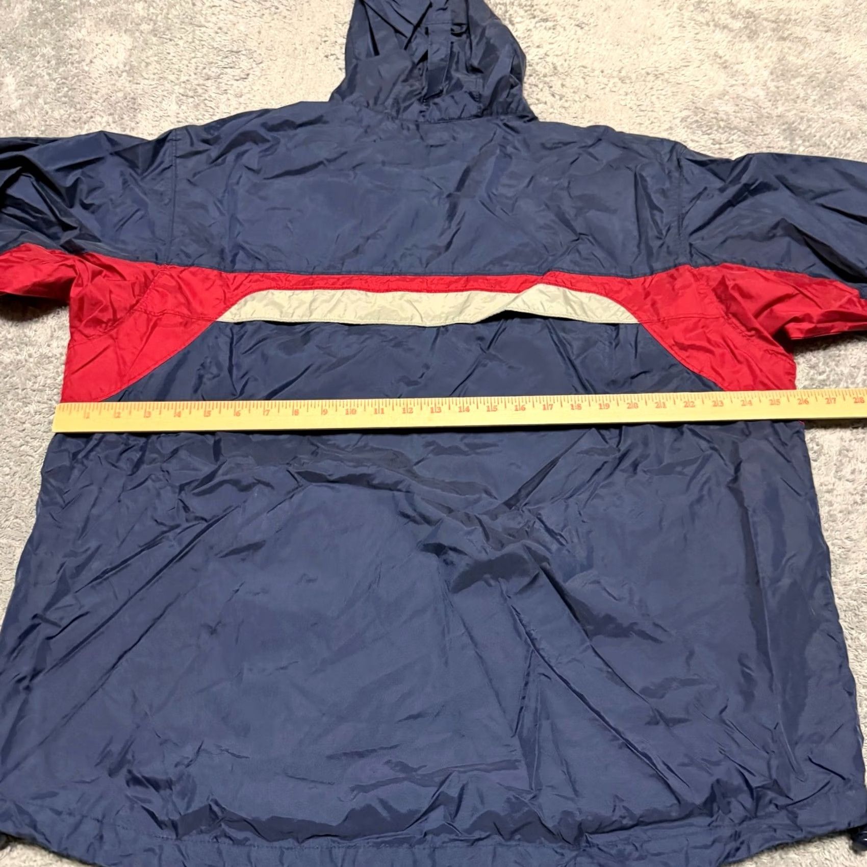 Vintage Columbia Jacket Mens XL Blue Red Nylon Hooded Rain Coat Windbreaker Size US XL / EU 56 / 4 - 4 Thumbnail