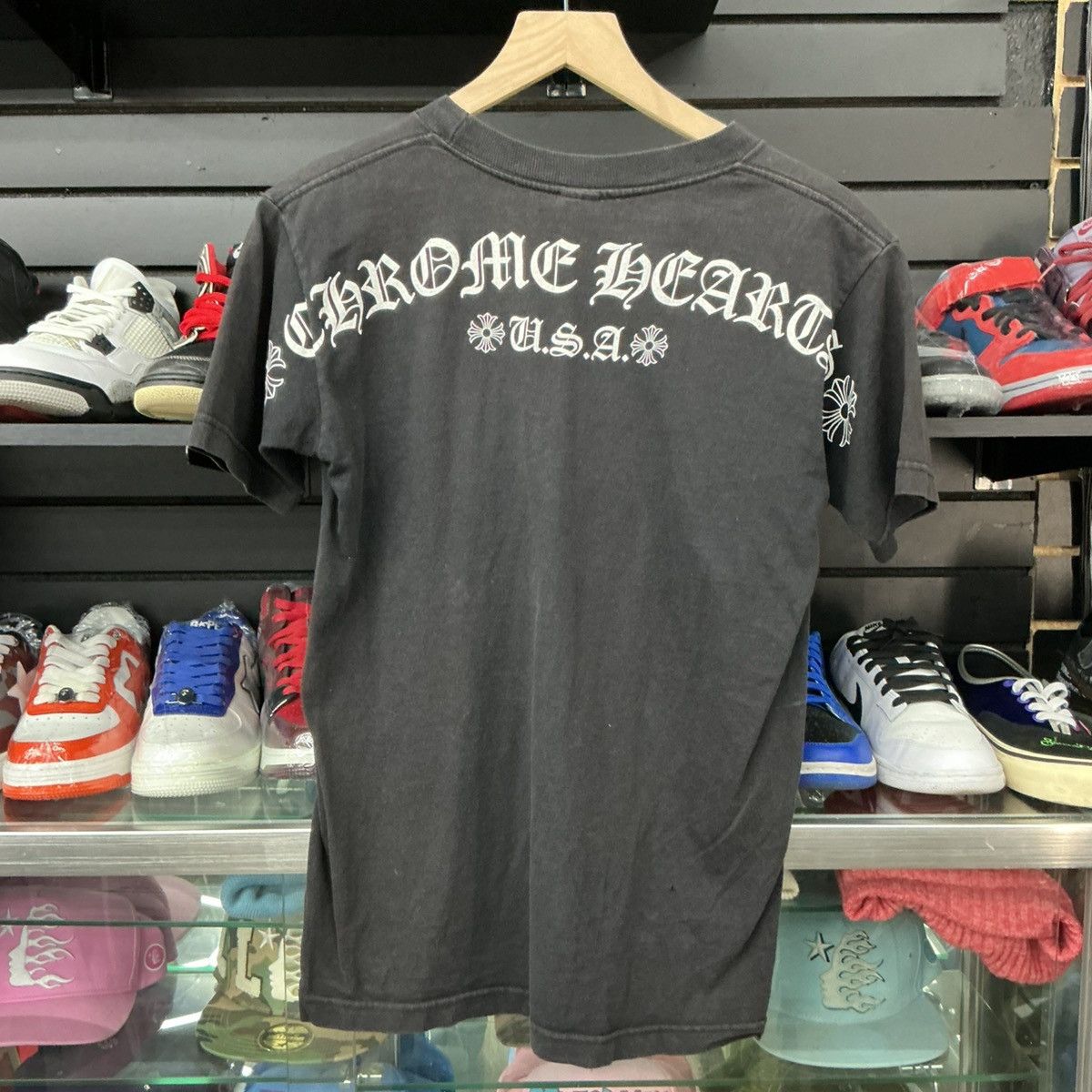 Chrome Hearts Chrome Hearts Pocket Scroll Logo Tee Sz S Size US S / EU 44-46 / 1 - 1 Thumbnail