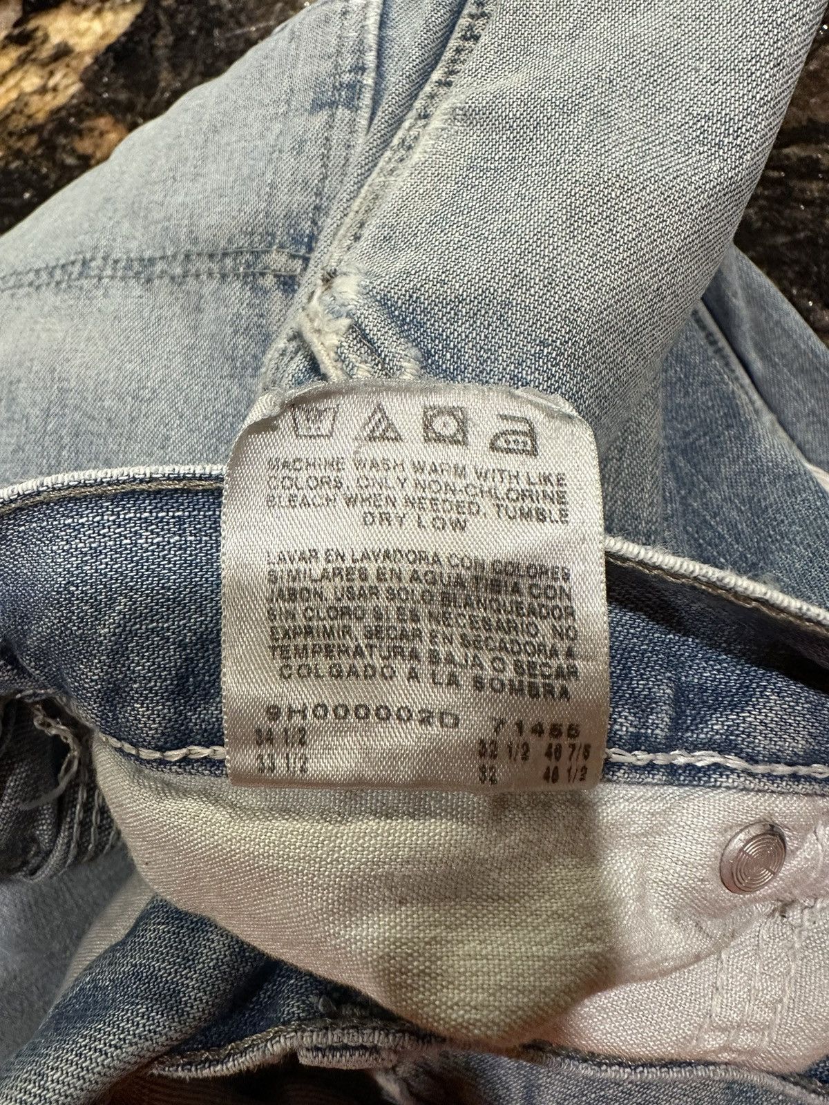 Vintage × Wrangler Vintage WRG Wrangler Distressed Blue Carpenter Denim Jeans Size US 32 / EU 48 - 9 Thumbnail