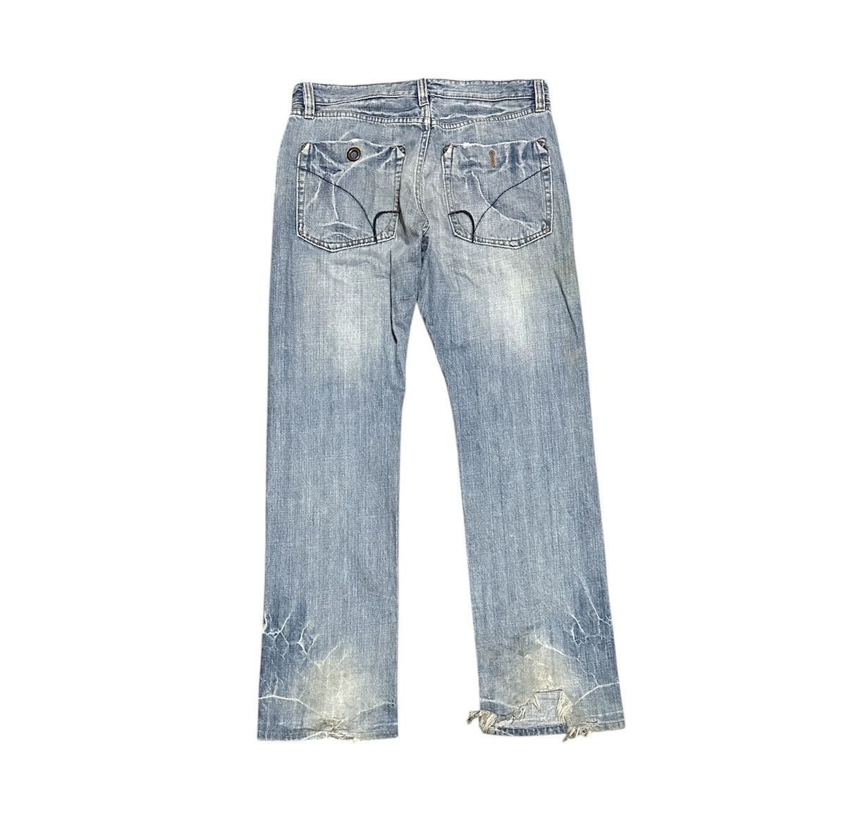 Japanese Brand Vintage Japanese Back Number Straight Leg Jeans Size US 35 - 4 Thumbnail