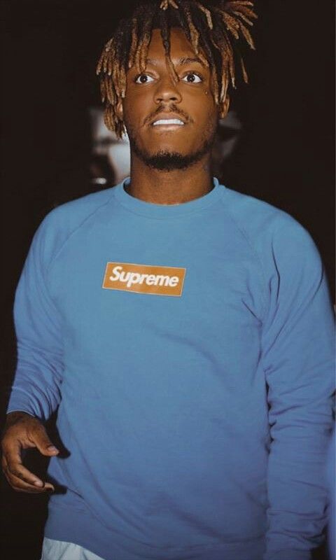image of Supreme Box Logo Crewneck in Blue, Men's (Size XL)