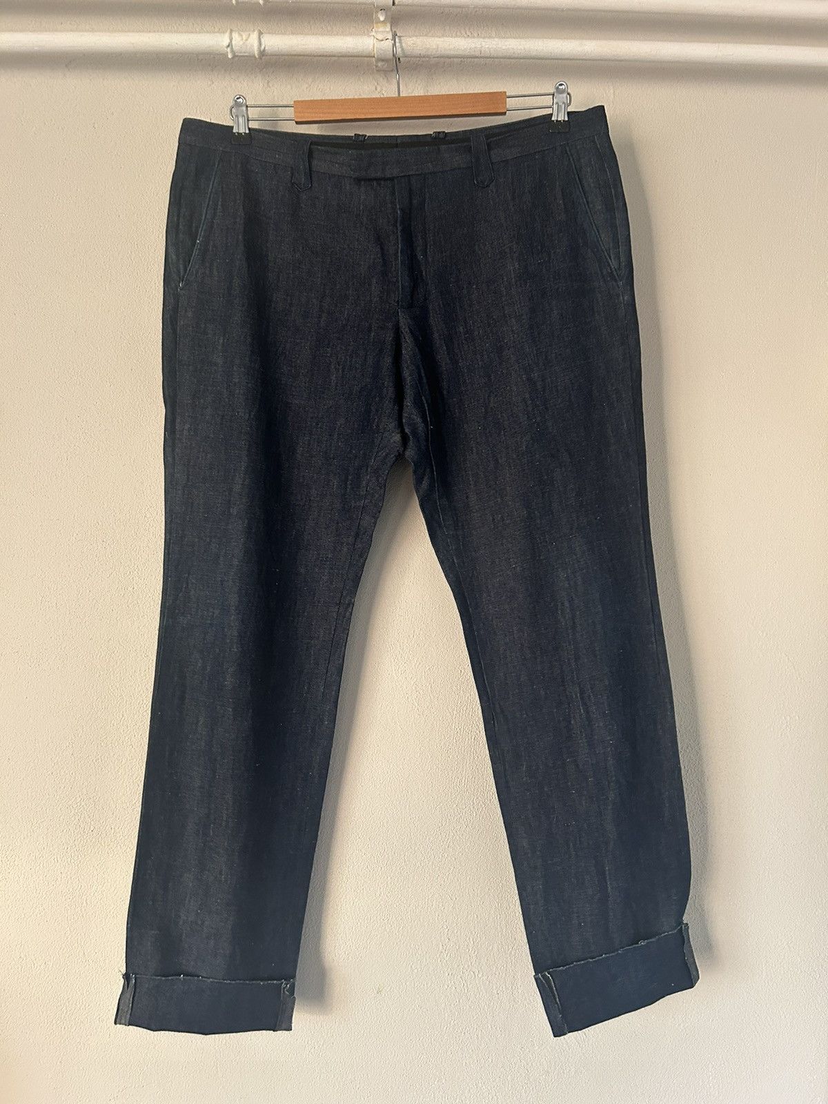 Gucci Blue Linen/Cotton Blend Pants Size US 36 / EU 52 - 2 Thumbnail