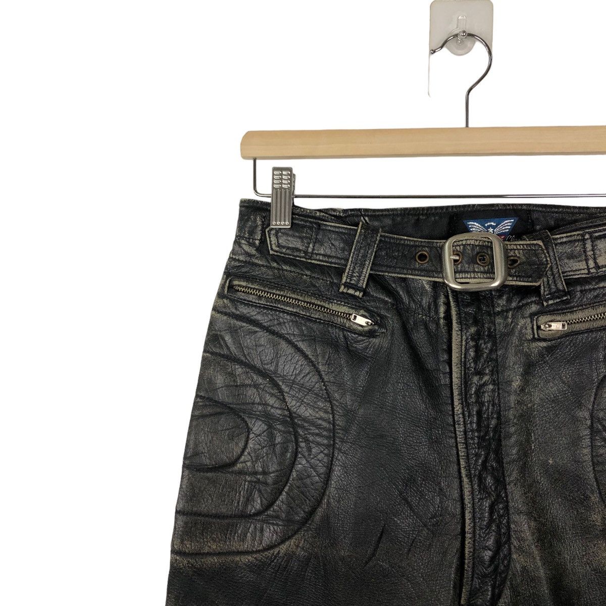 Japanese Brand 🔥RARE GENUINE LEATHER PANTS RACING HIGH CLASS KOMINE TOKYO Size US 28 / EU 44 - 5 Thumbnail