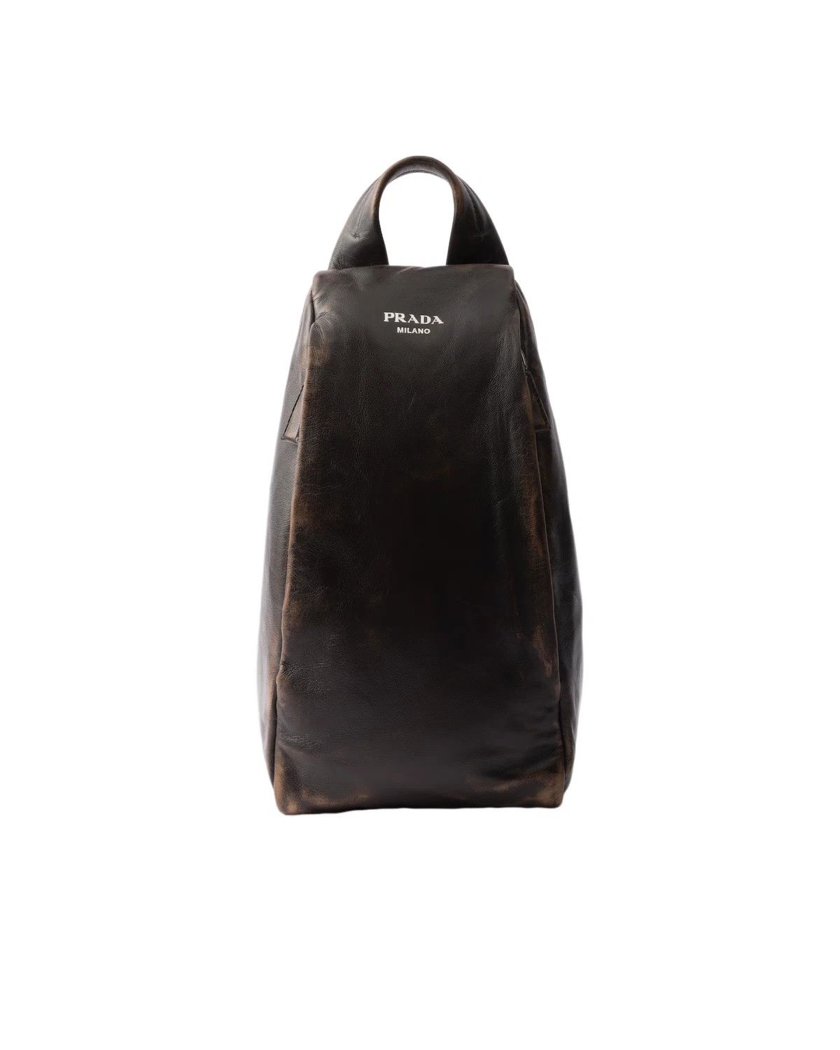 Prada PRADA $4000 Dark Brown Nappa Leather Backpack New Size ONE SIZE - 1 Thumbnail