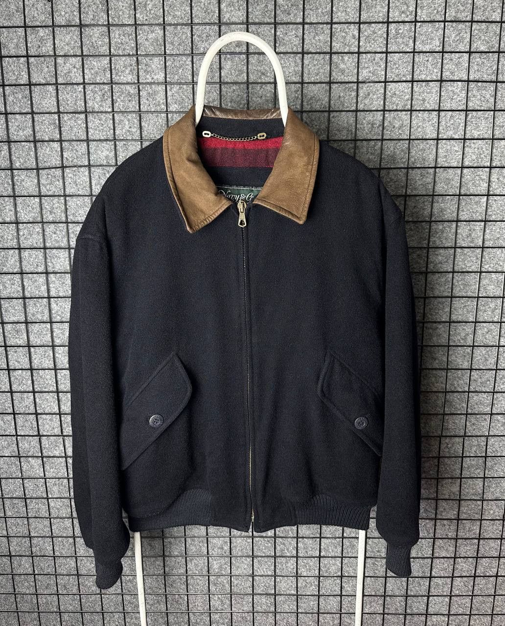 Vintage Navy&Green wool jacket 90s size Medium