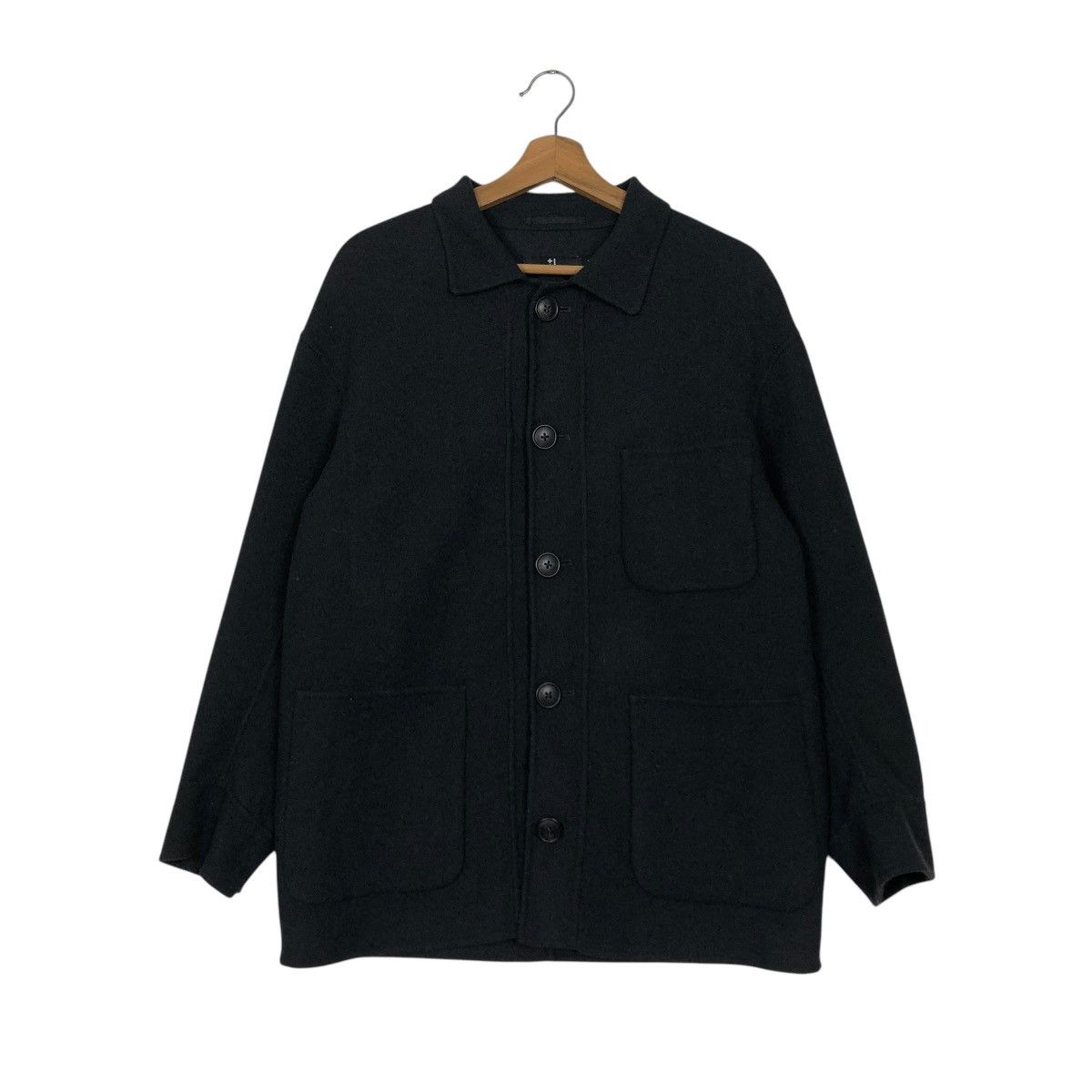 Jil Sander 🔥VINTAGE CHORE JACKET RICH BLACK J+ JILL SANDER UNIQLO Size US XS / EU 42 / 0 - 3 Thumbnail