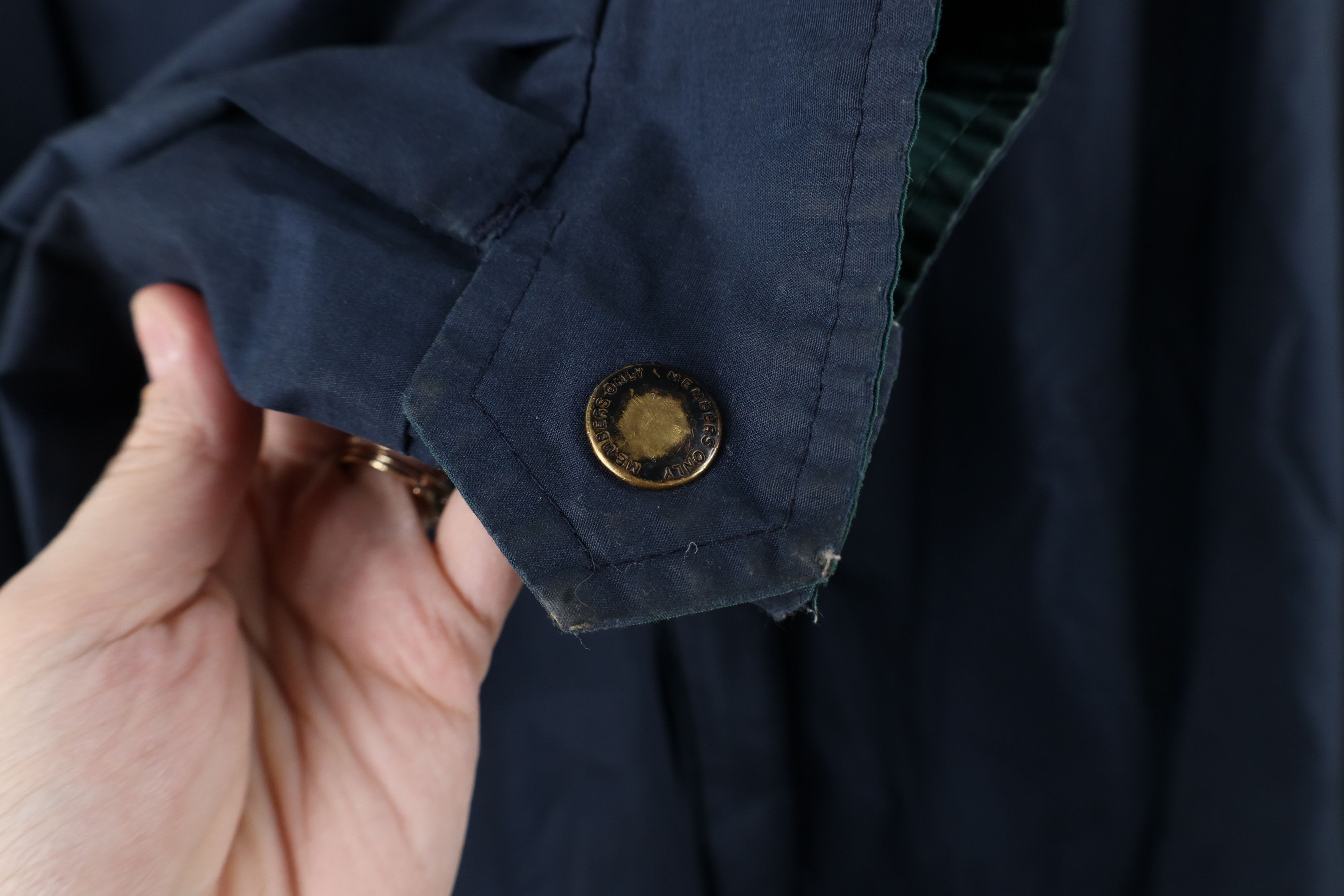 Members Only × Vintage Vintage 90s Members Only Lined Cafe Racer Windbreaker Jacket Size XXL / US 16-18 / IT 52-54 - 8 Thumbnail