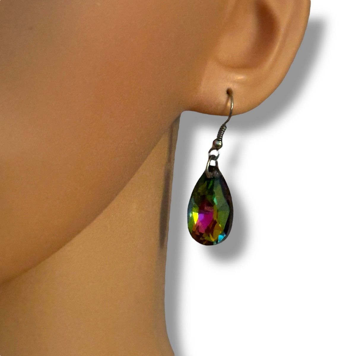 Other Rainbow crystal teardrop dangle earrings Size ONE SIZE - 2 Thumbnail