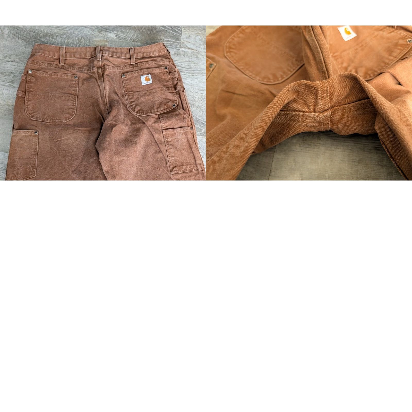 Carhartt VINTAGE Carhartt Pants Mens 16X34 Brown Duck Canvas Carpenter Workwear WB136 BRN Size 38" / US 16 / IT 52 - 10 Thumbnail