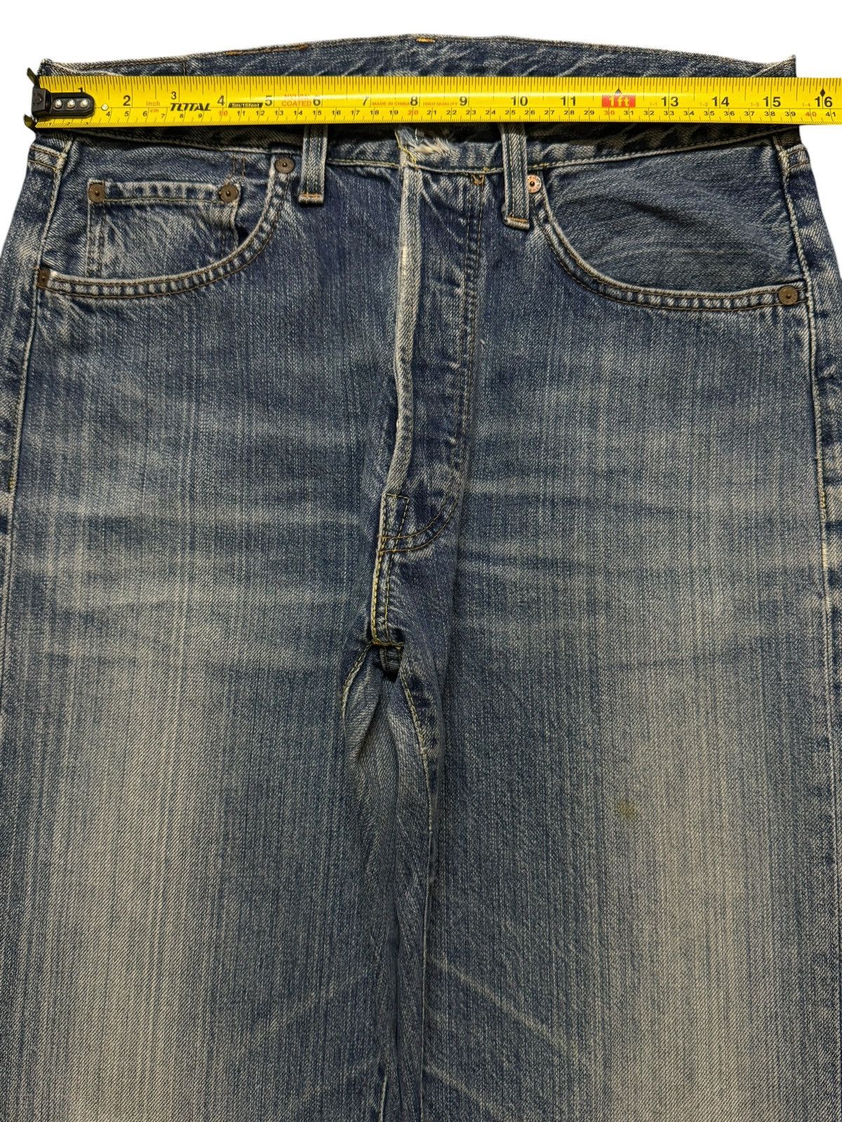 Replay Vintage Italy Replay Blue Faded Wash Distress Relaxed Loose Size US 30 / EU 46 - 9 Thumbnail