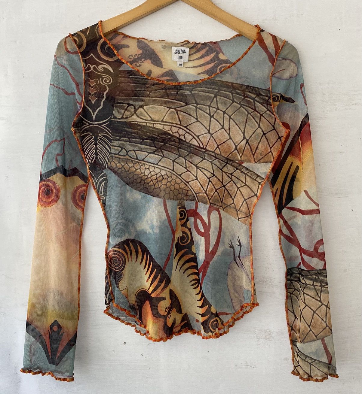 Jean Paul Gaultier Jean Paul Gaultier S/S 2002 Madonna Eye Mesh 