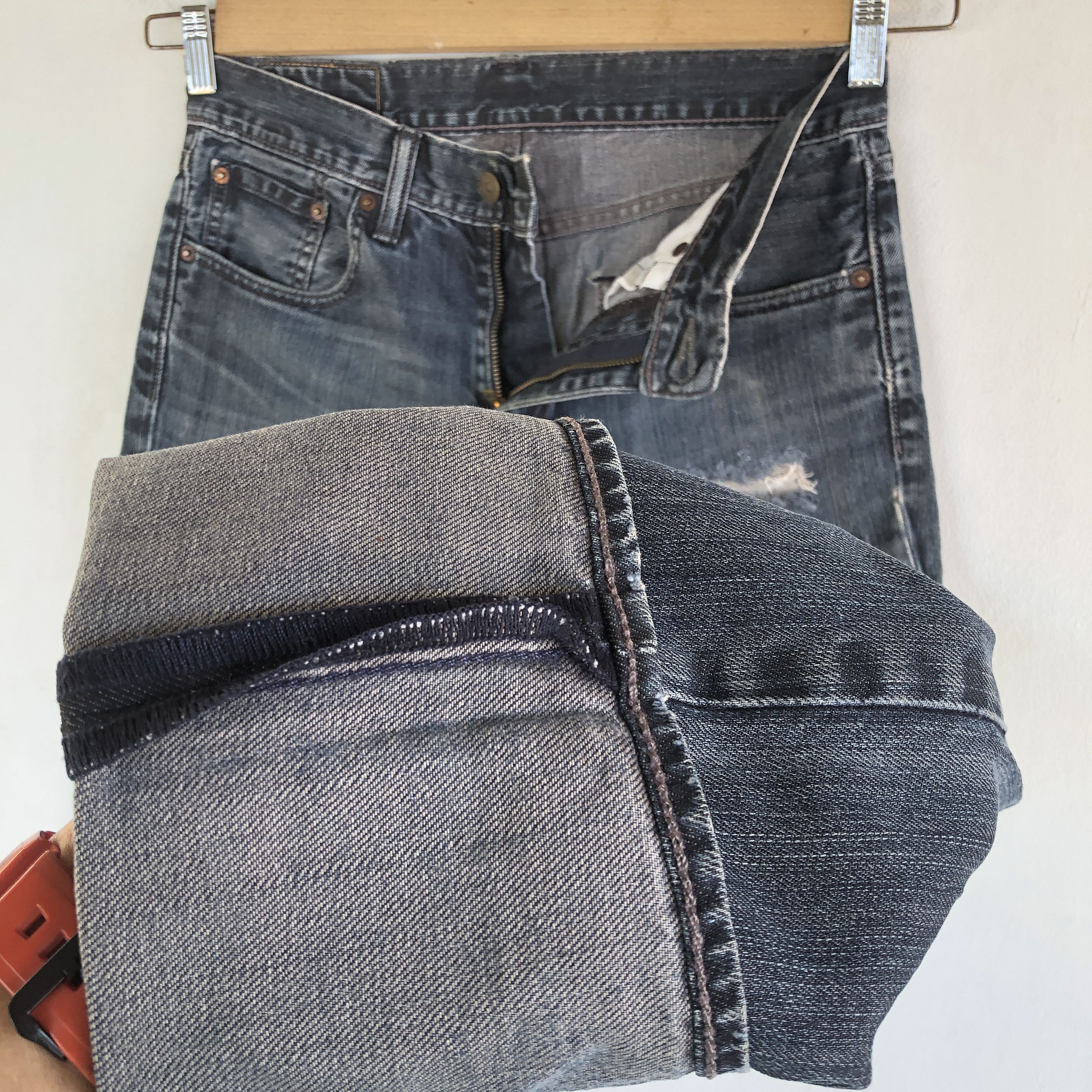 Levi's Vintage Distressed Levis 511 Jeans Levi's Faded Skinny Denim Size 28" / US 6 / IT 42 - 8 Thumbnail