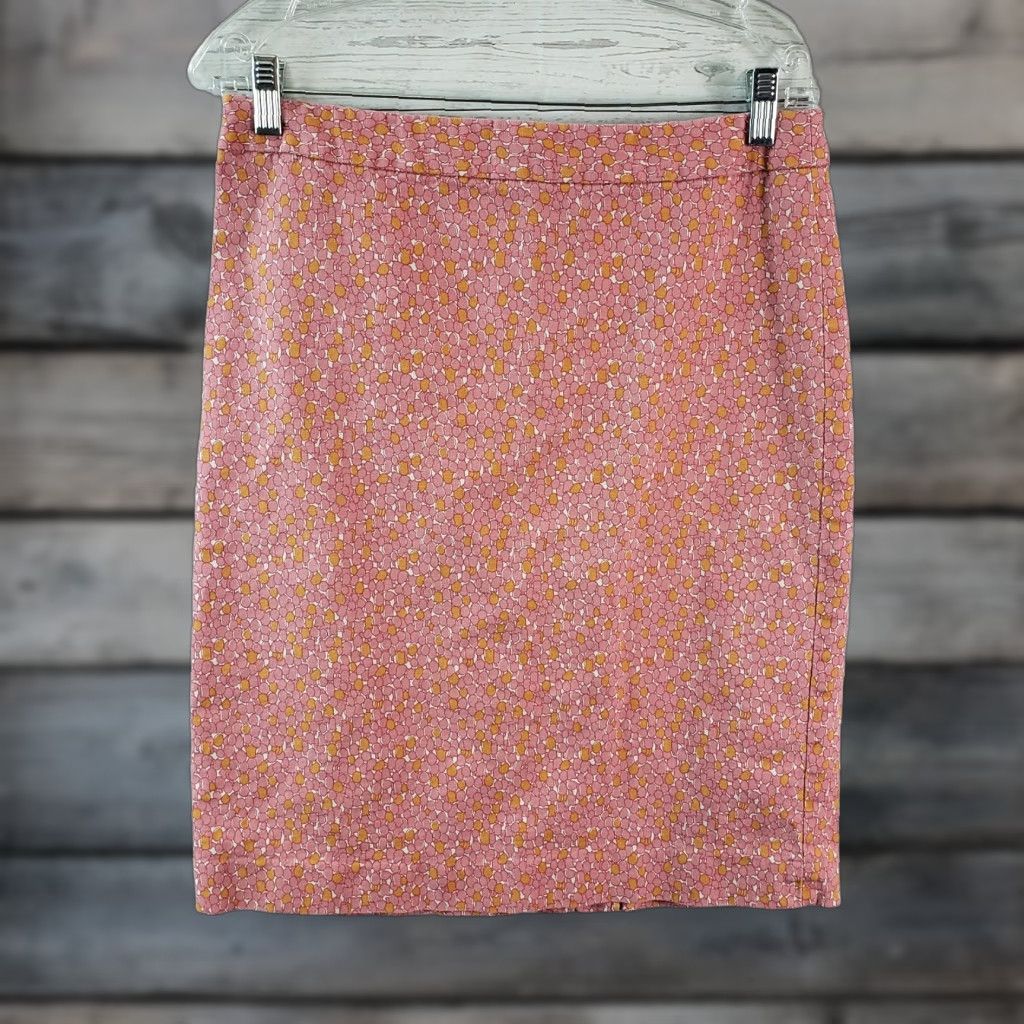 Talbots Talbots Womens Pencil Skirt Sz 10 Pink Cotton Blend Knee Length — 15.5" Waist 22.5" Length Womens Skirt Size 32" / US 10 / IT 46 - 1 Thumbnail