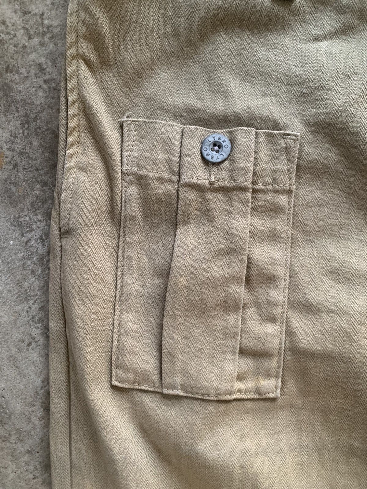 Nigel Cabourn LYBRO by Nigel Cabourn herringbone military design pants Size US 36 / EU 52 - 6 Thumbnail