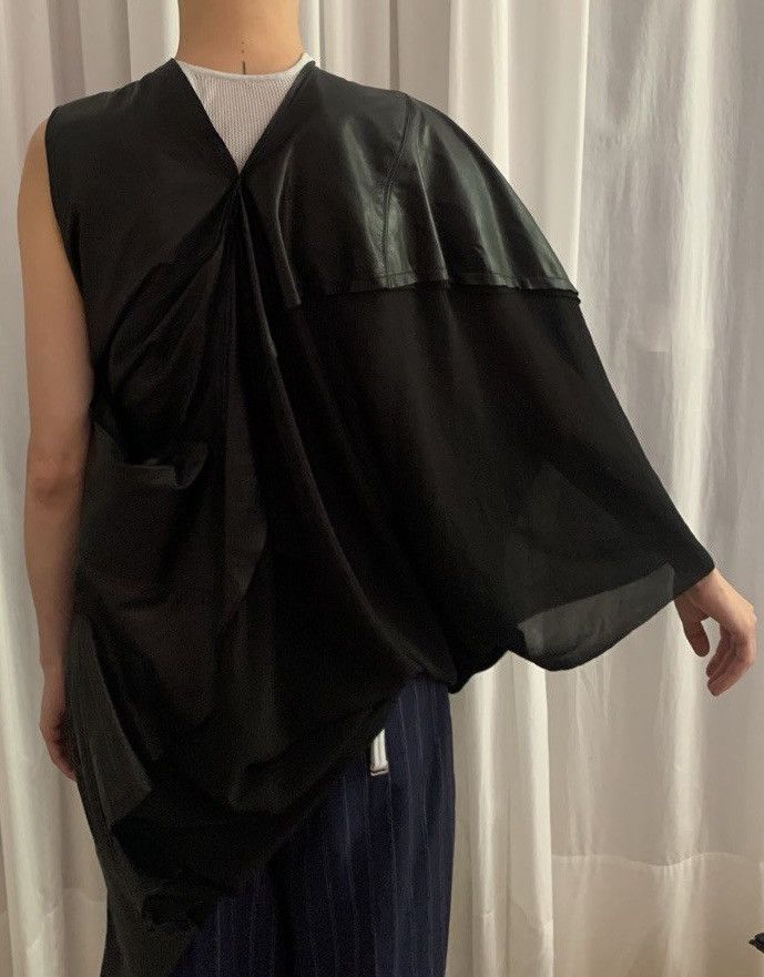 Junya Watanabe Iconic asymmetric Leather top/tunic AW 2011 Size S / US 4 / IT 40 - 4 Thumbnail