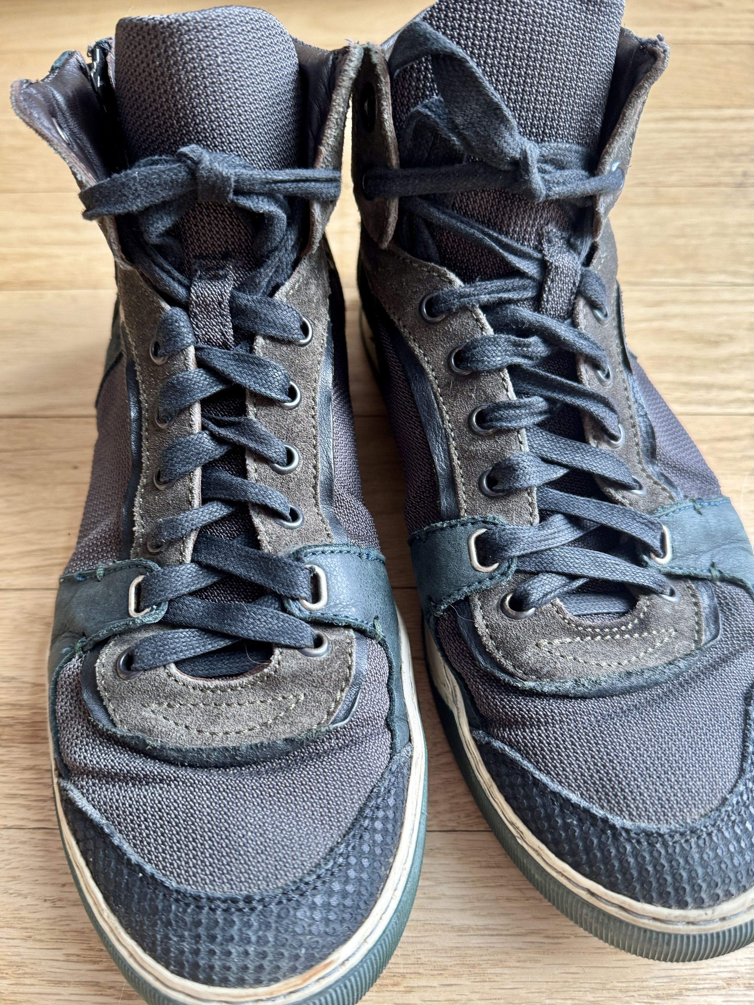 Lanvin Mix Material High Top Sneaker Size US 8 / EU 41 - 2 Thumbnail