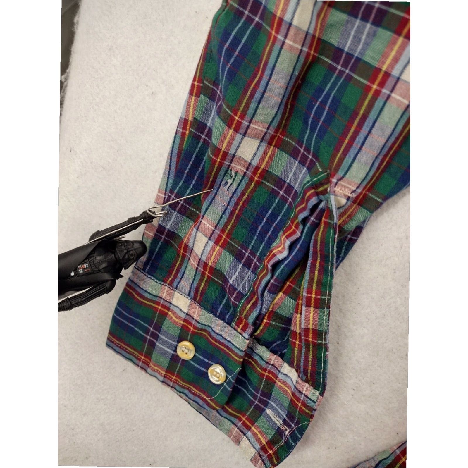 Levi's Levis Plaid Button Up Shirt Mens Medium Long Sleeve Green Multicolor 80s Size US M / EU 48-50 / 2 - 4 Thumbnail