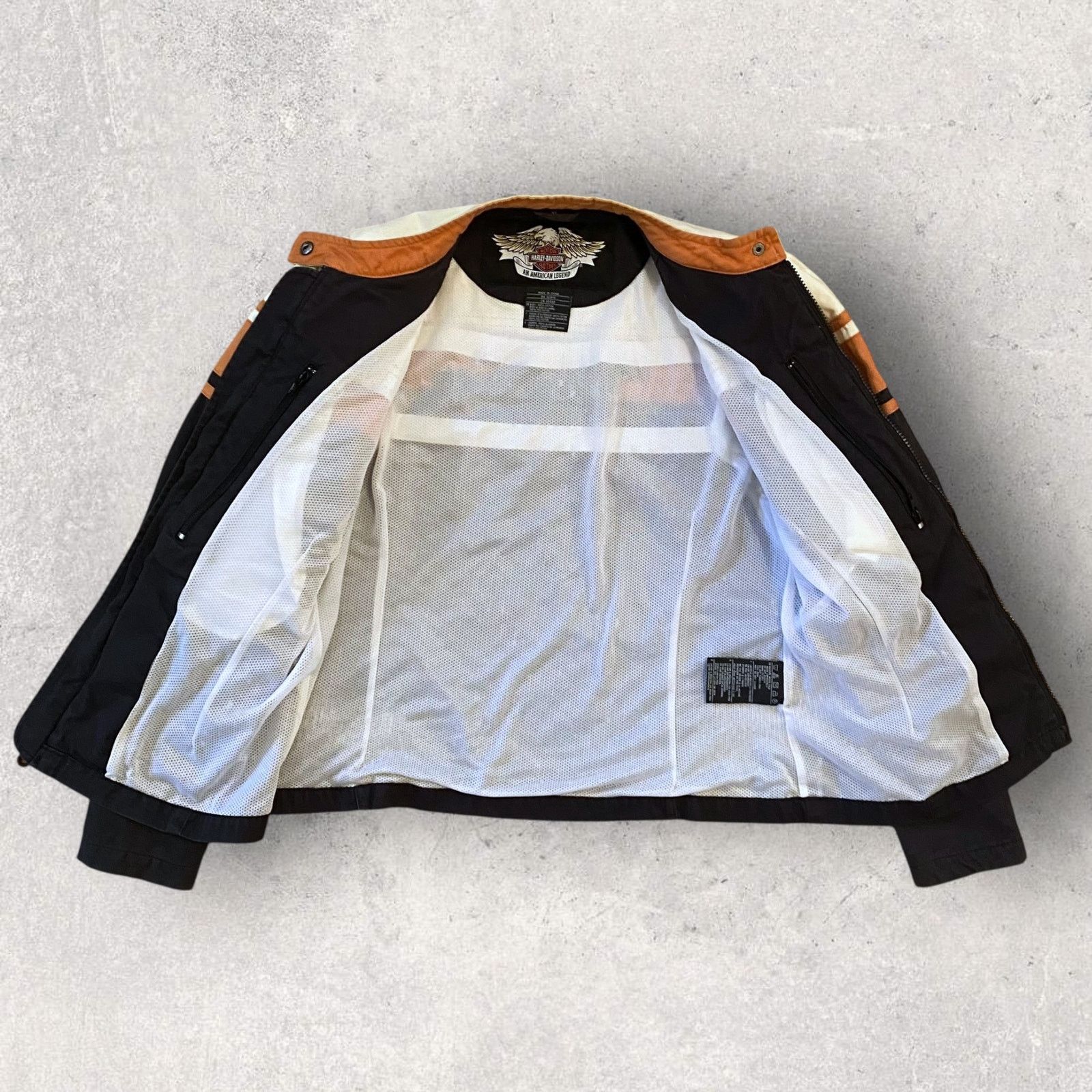 Harley Davidson Y2K Harley Davidson Embroidered Mesh Lined Biker Jacket Size XL / US 12-14 / IT 48-50 - 6 Thumbnail