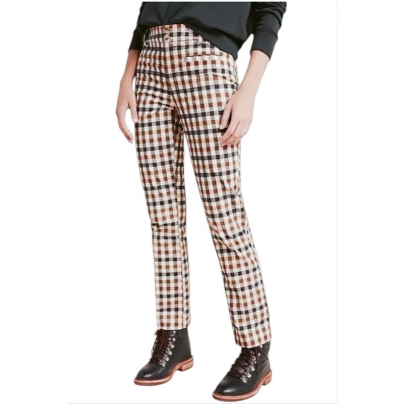 Anthropologie Anthropologie Checkered Corduroy Pants | Size 4 Size 27" / US 4 / IT 40 - 6 Thumbnail