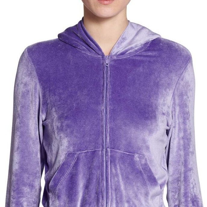 Balenciaga o1mt1gz1224 BB Paris Strass Zip-Up Hoodie Fitted in Purple Size S / US 4 / IT 40 - 6 Thumbnail