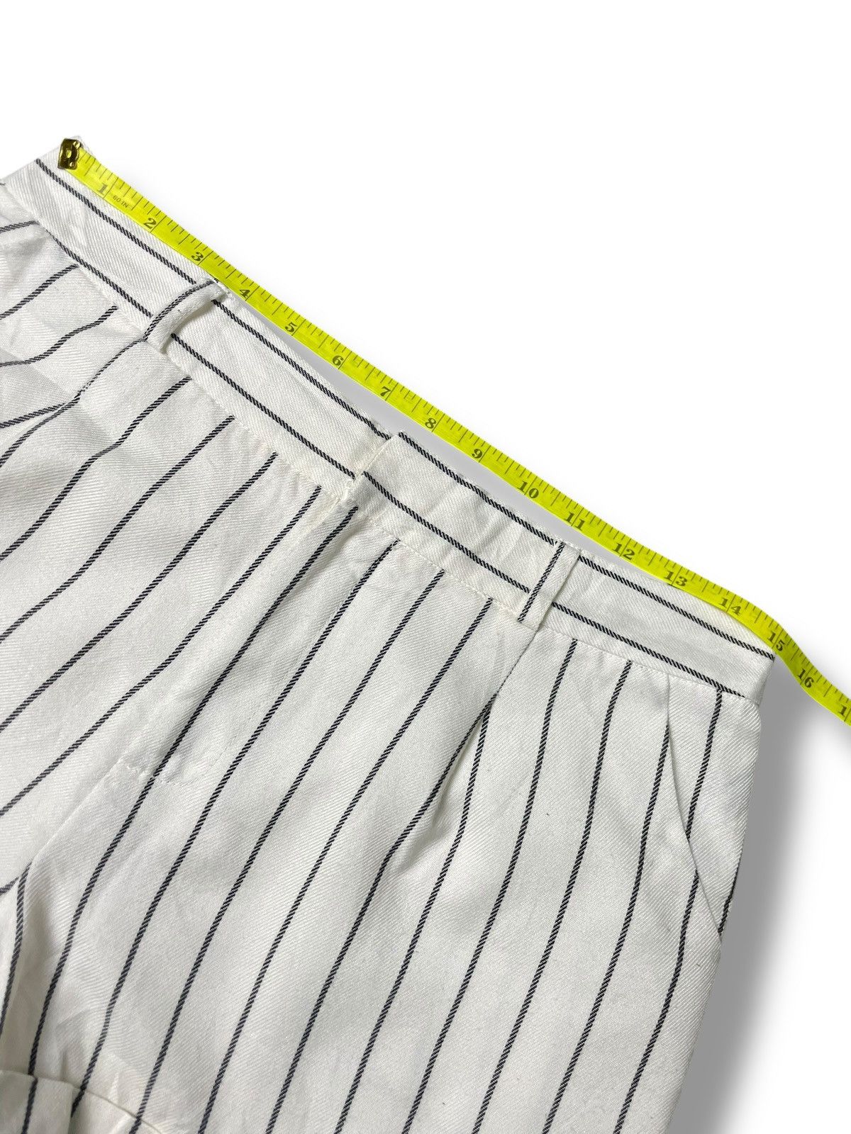 Japanese Brand × Vintage SORRIDERE WOMENS STRIPED SHORTS (87) Size 30" / US 8 / IT 44 - 4 Thumbnail