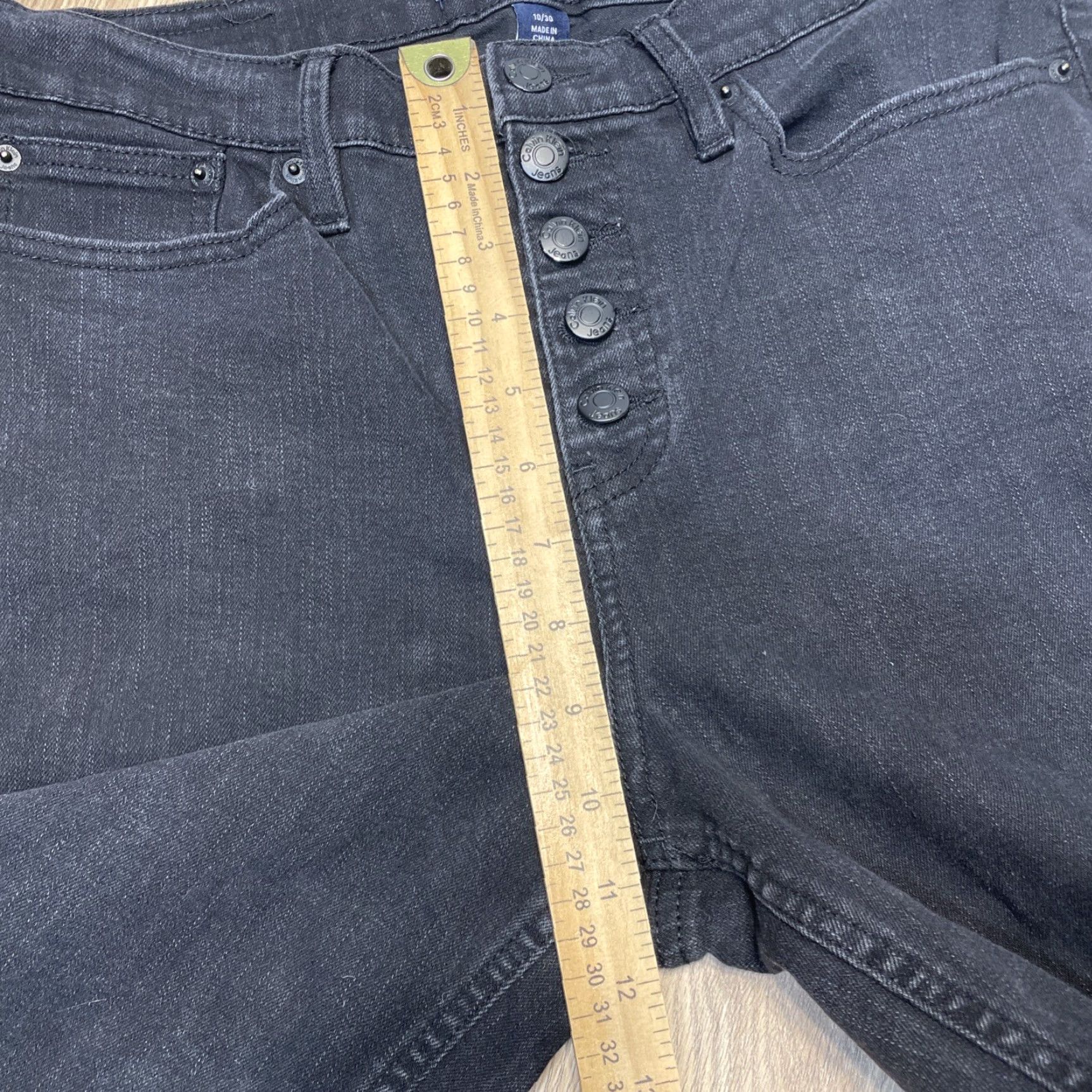Calvin Klein CALVIN KLEIN High Rise Bootcut Jeans Size 10/30 Black Womens Size US 10 / IT 40 - 7 Thumbnail