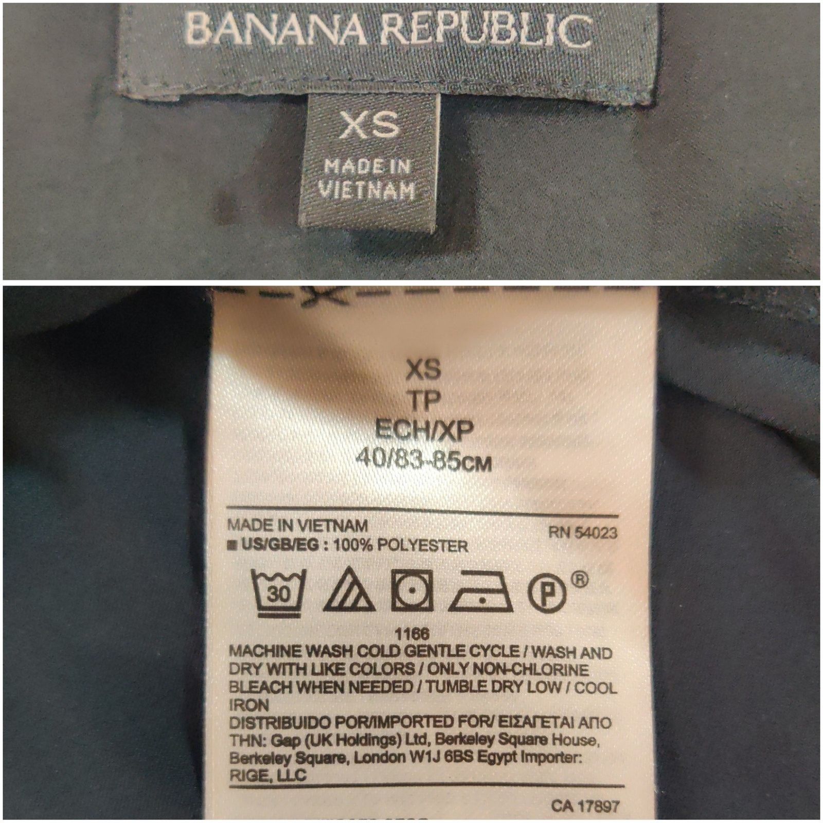 Banana Republic Banana Republic silky peplum ruffle V-neck sleeve top sz XS Size XS / US 0-2 / IT 36-38 - 7 Thumbnail