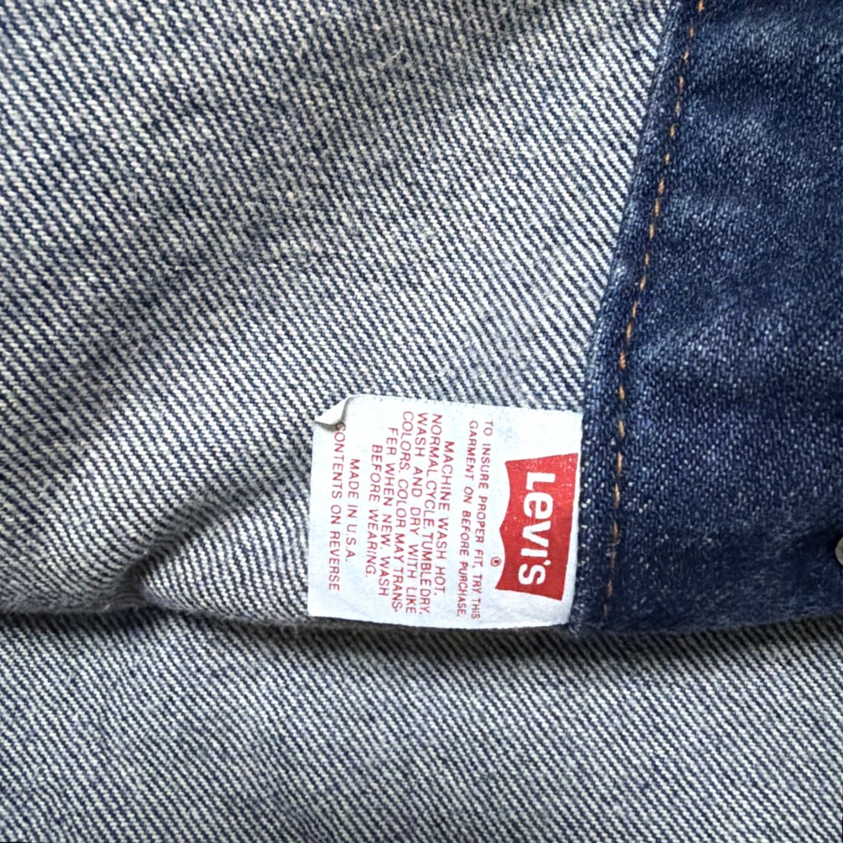 Levi's VINTAGE Levi’s 71506-0216 Denim Blue Trucker Jacket Shirt Unisex Adults 52 L USA 90s 80s Heritage Workwear Biker 52 L Mens Womens Girls Boys Size US L / EU 52-54 / 3 - 2 Thumbnail