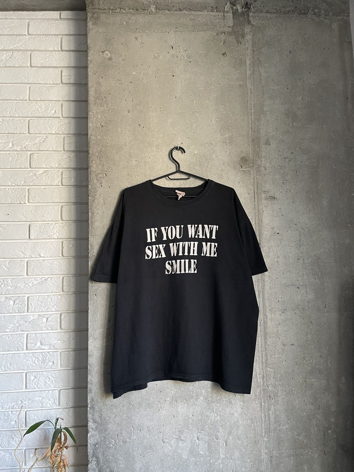 Vintage If You Want to Have Sex With Me Funny Tshirt Black Y2K Size US M / EU 48-50 / 2 - 3 Thumbnail