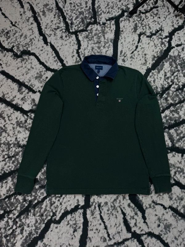 Gant Gant Rugby Polo Longsleeve Shirt Green L Size US L / EU 52-54 / 3 - 1 Thumbnail
