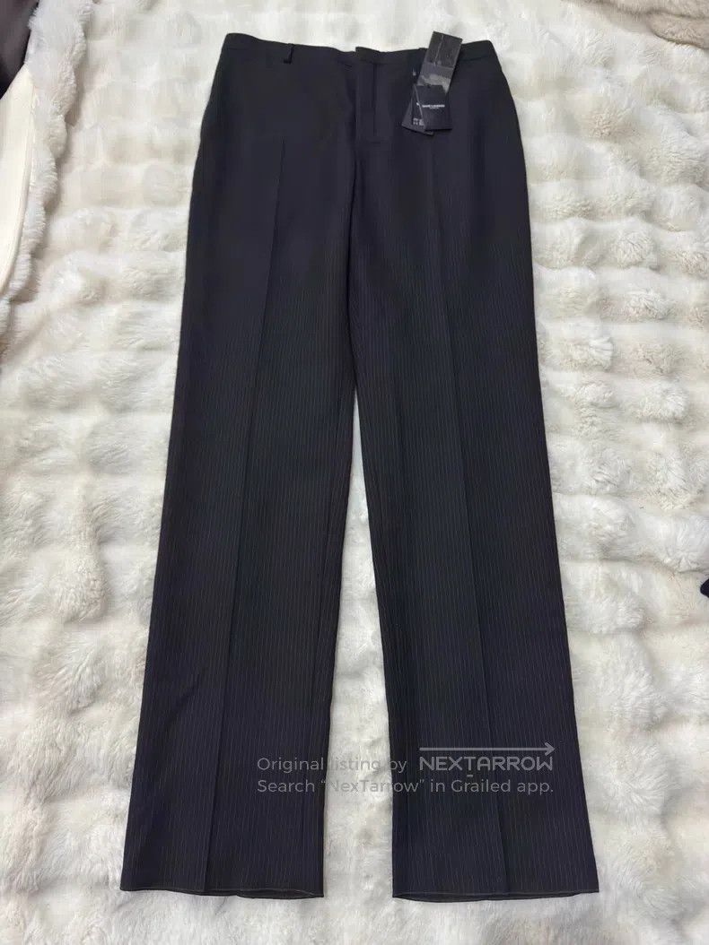 Saint Laurent Paris Saint Laurent Paris Ultra Fine Stripe Flannel Trousers Size US 34 / EU 50 - 1 Thumbnail