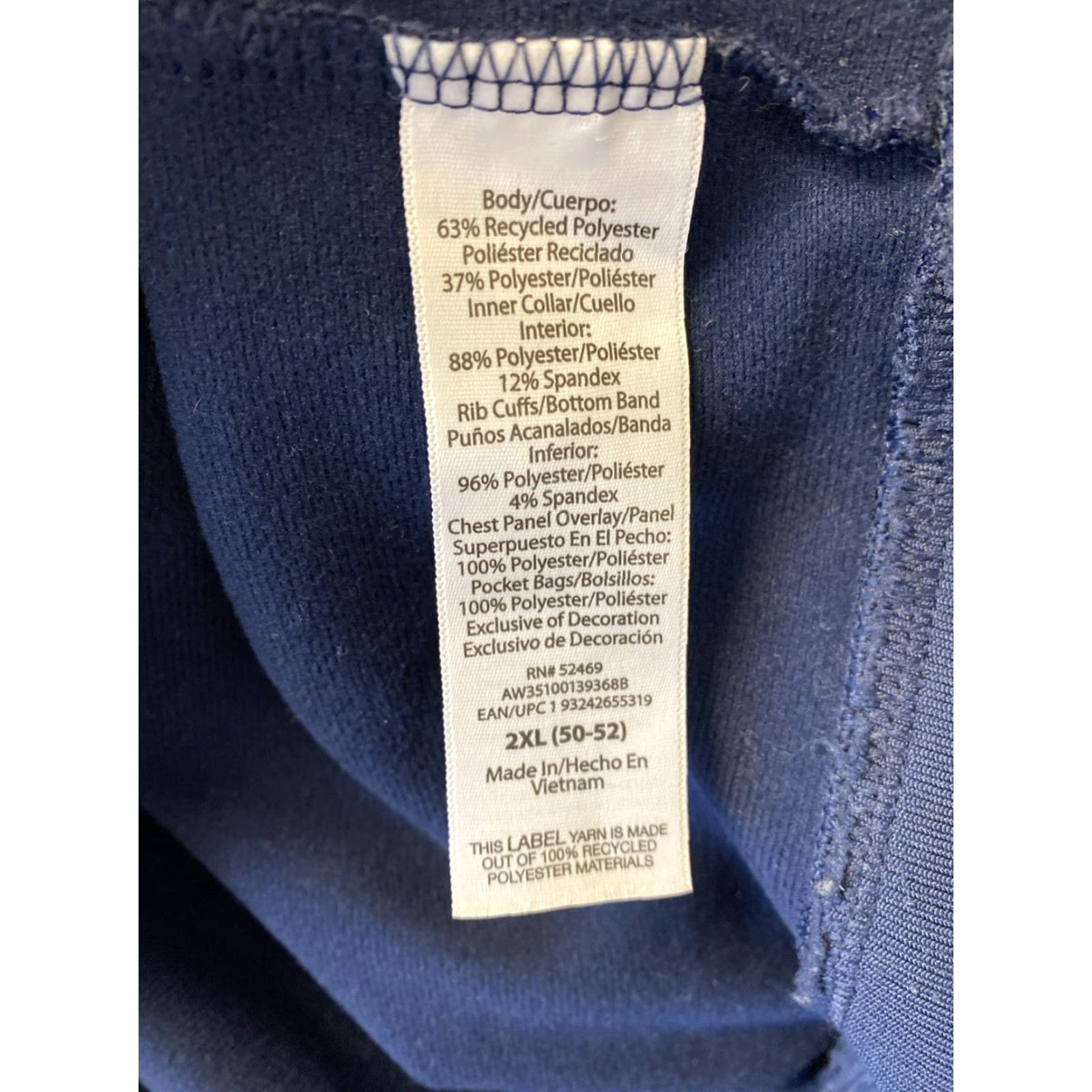 Athletic Works Athletic Works Jacket Men Blue Track XXL Navy 151-29 Windbreaker Zip 2XL Regular NY? Size US XXL / EU 58 / 5 - 5 Thumbnail