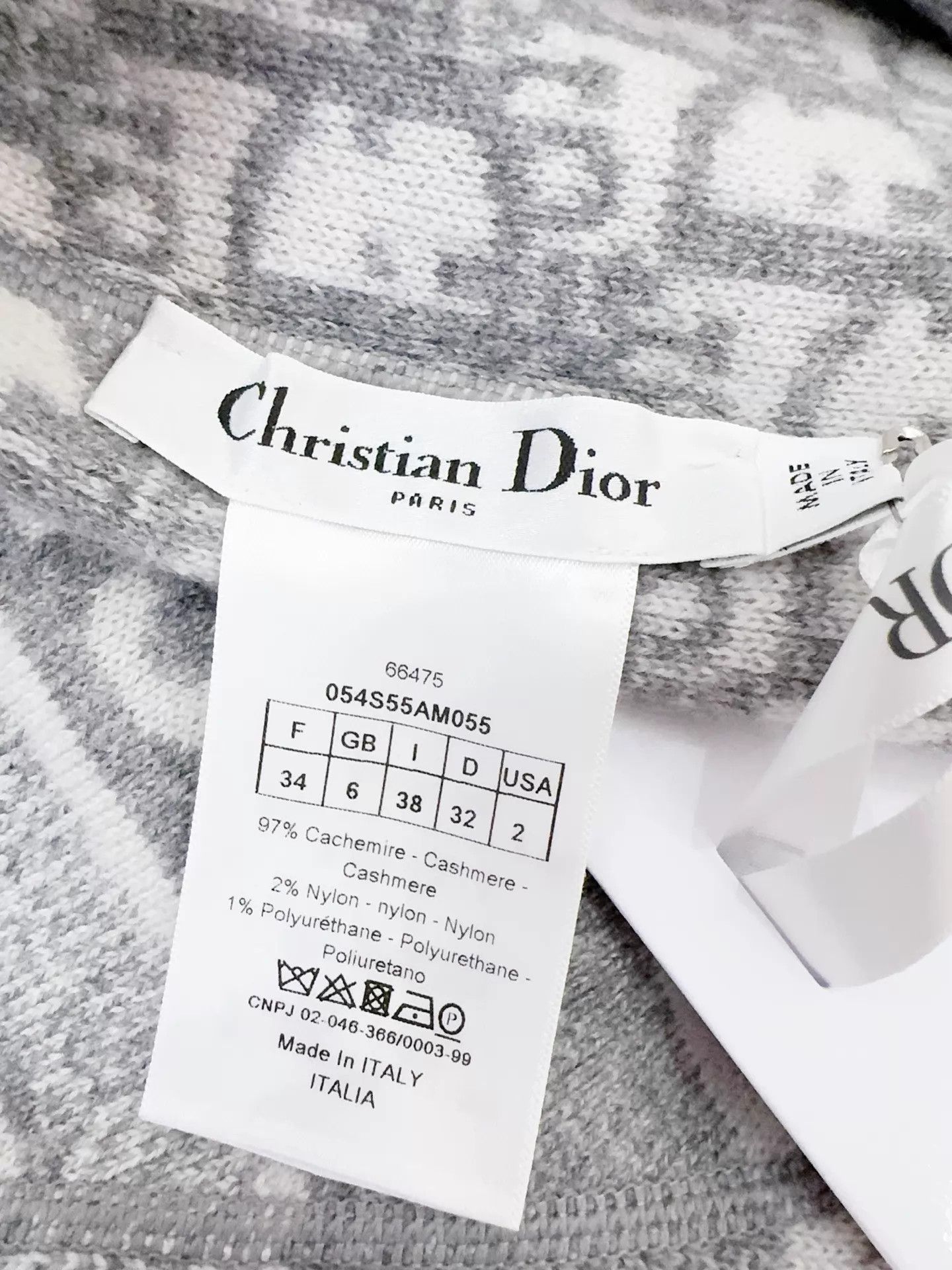 Dior Dior new full logo gray cool double-sided sweater Size XS / US 0-2 / IT 36-38 - 3 Thumbnail