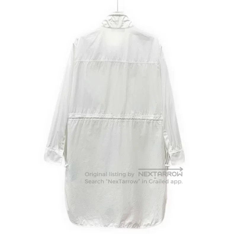 Fendi Fendi White Pocket Logo Relief Cotton Drawstring Waist Lon Size XS / US 0-2 / IT 36-38 - 2 Thumbnail