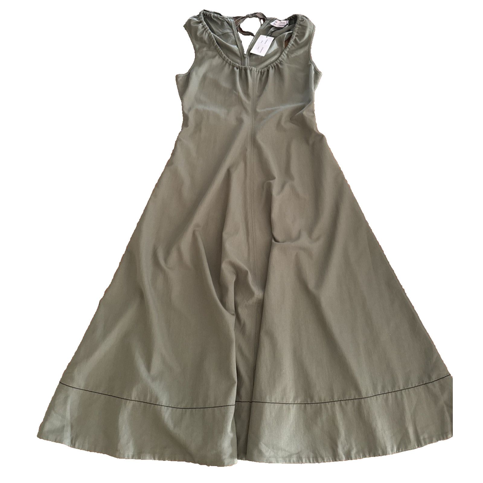 Proenza Schouler Proenza Schouler White Label Drawstring Midi Dress Green 6 Size M / US 6-8 / IT 42-44 - 5 Thumbnail