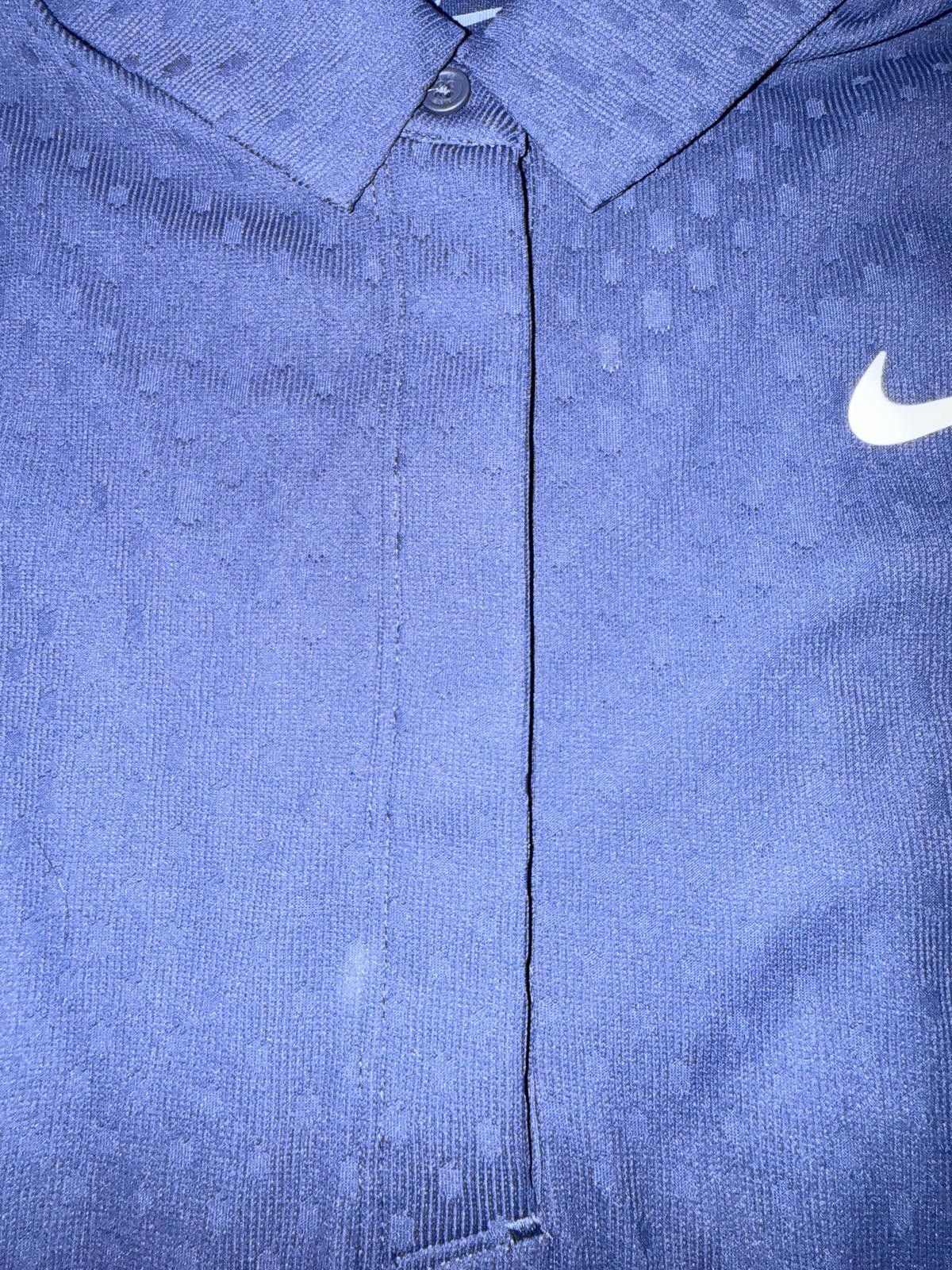 Nike Nike Women’s Tour Blue Dri-FIT ADV Golf Long Sleeve Polo Shirt MSRP $90 Size M / US 6-8 / IT 42-44 - 4 Thumbnail